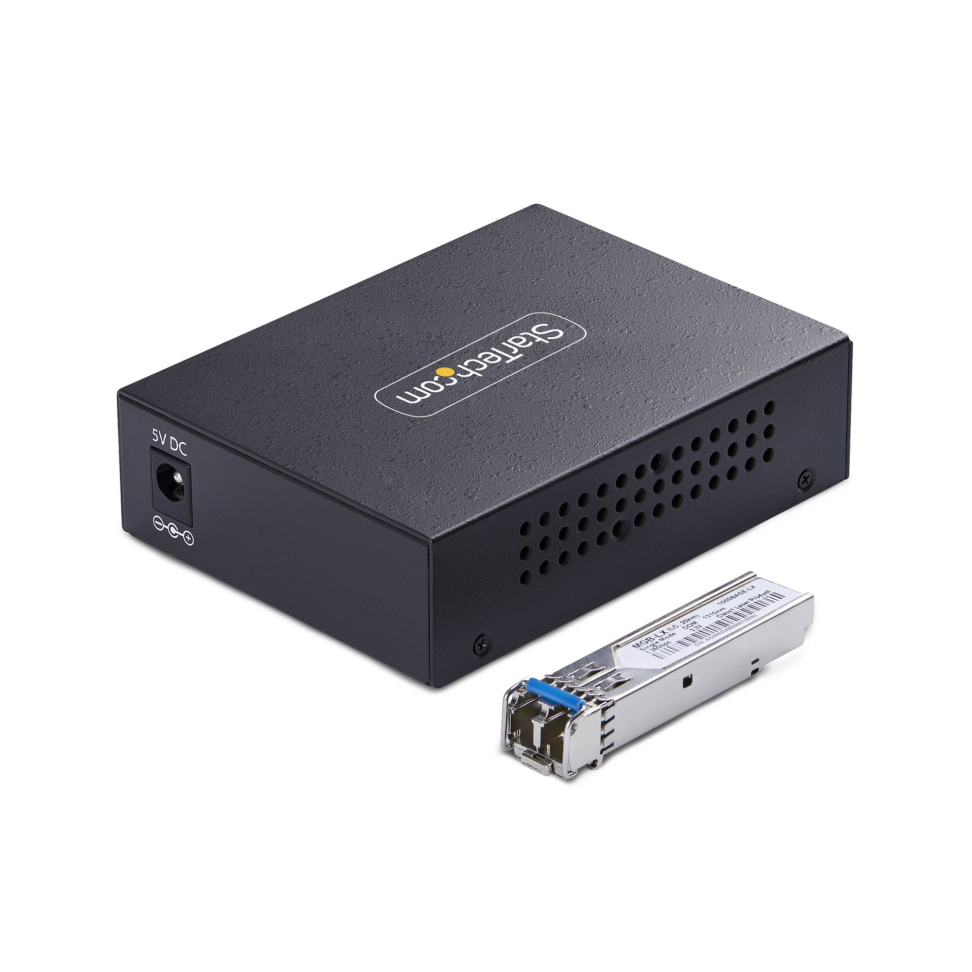 StarTech.com MCM1110SMLC20 convertitore multimediale di rete 2000 Mbit/s 1310 nm Modalit� singola Nero
