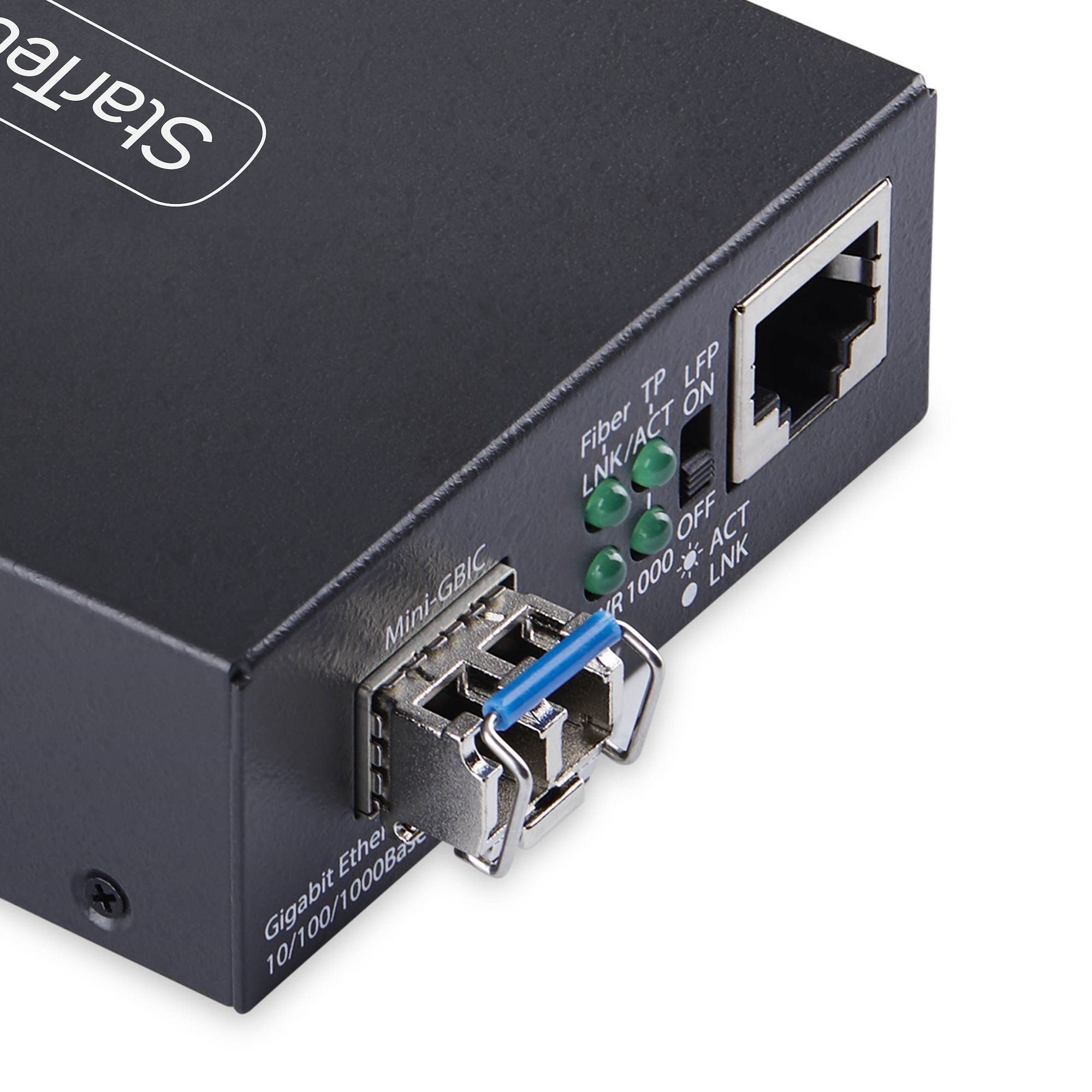 StarTech.com MCM1110SMLC20 convertitore multimediale di rete 2000 Mbit/s 1310 nm Modalit� singola Nero