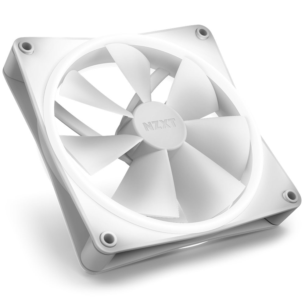NZXT F140 RGB DUO Twin Pack Boitier PC Ventilateur 14 cm Blanc 2 pi�ce(s)