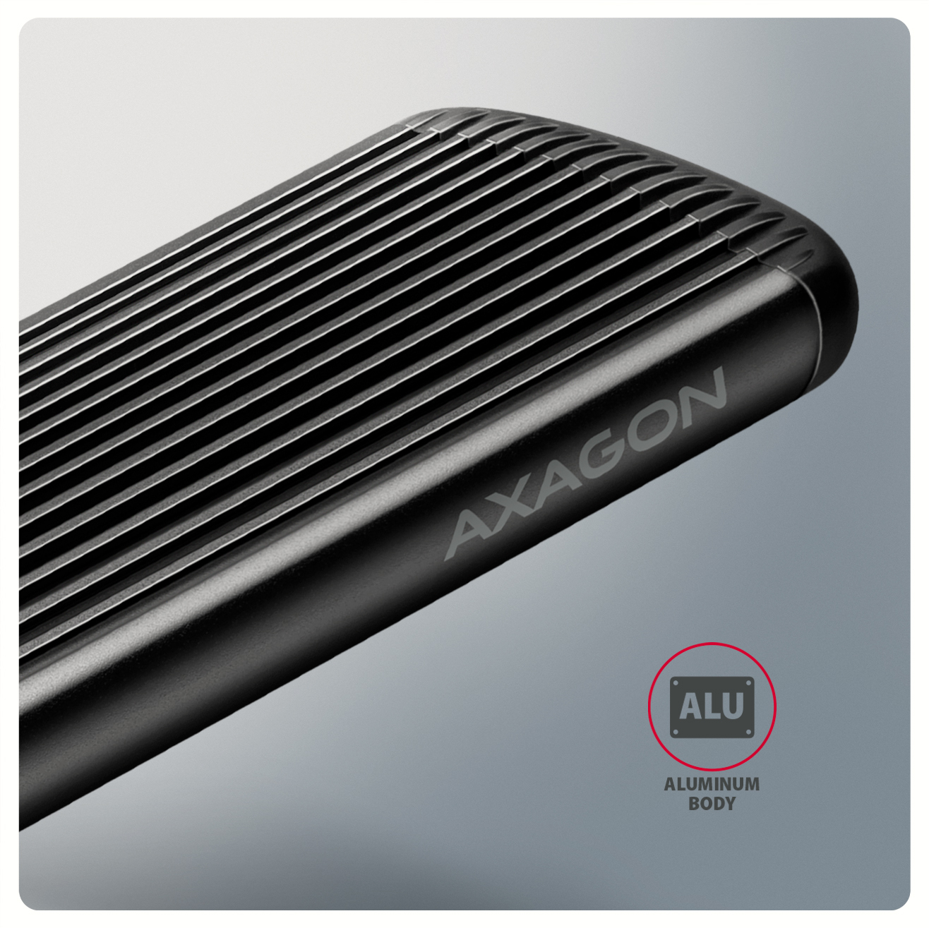 Axagon Box esterno SSD Grigio, Nero M.2