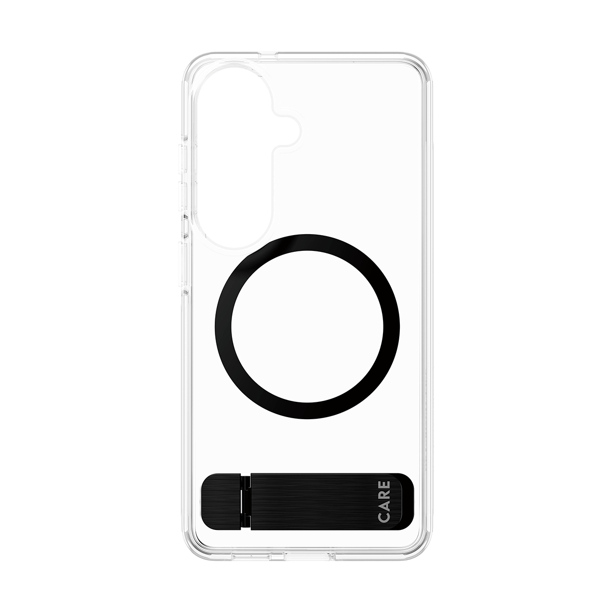 PanzerGlass CARE by � Urban Explorer Case Transparent w. Black Kickstand & Qi Samsung Galaxy S26 funda para tel�fono m�vil Transparente