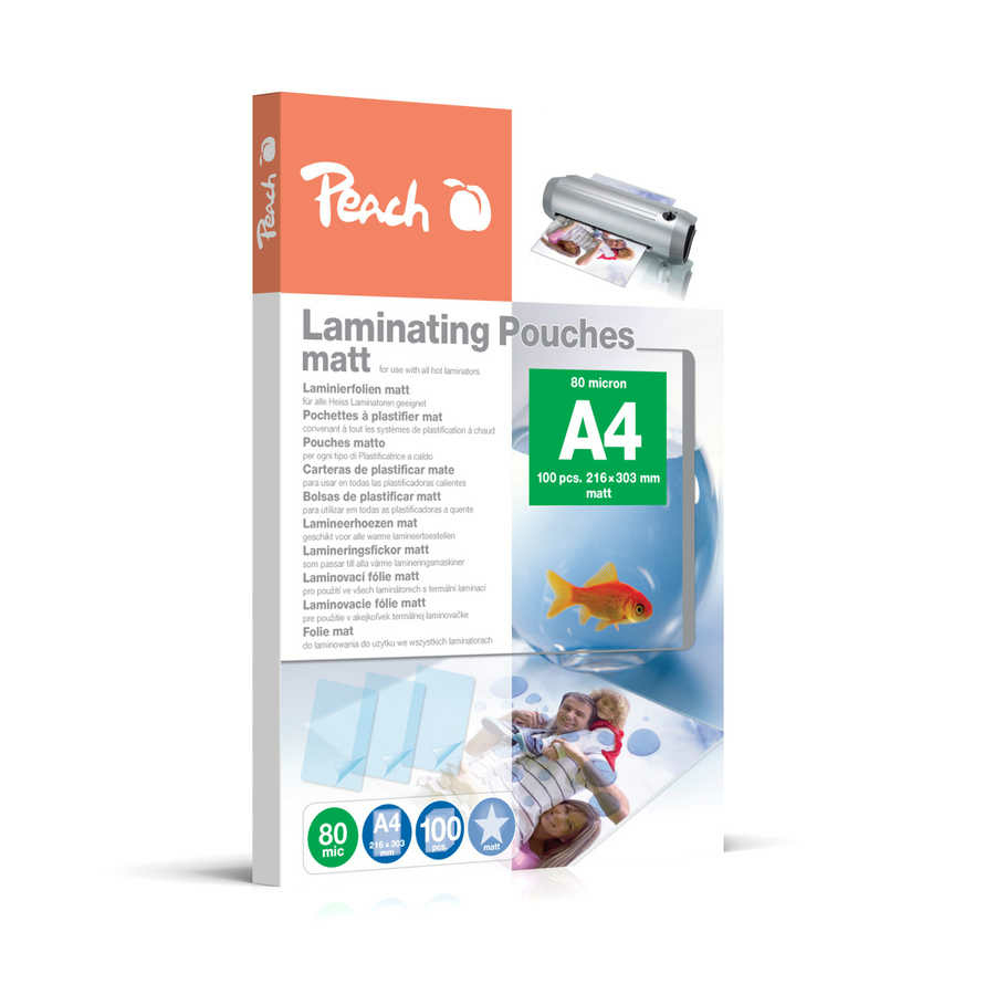 Peach S-PP580-22 pellicola per plastificatrice 100 pz