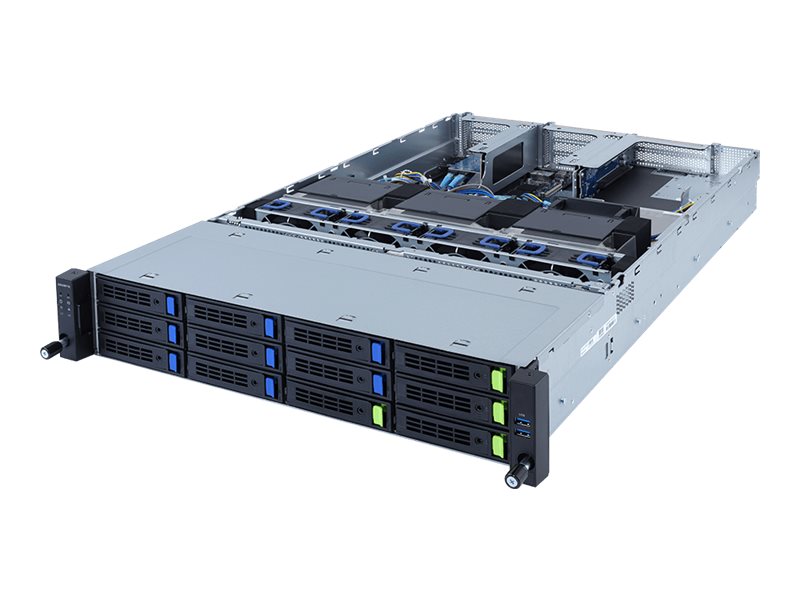 Gigabyte R282-Z96 (rev. 100) - Server - Rack-Montage - 2U - zweiweg - keine CPU - RAM 0 GB - SATA/PCI Express - Hot-Swap 6.4 cm, 8.9 cm (2.5, 3.5)