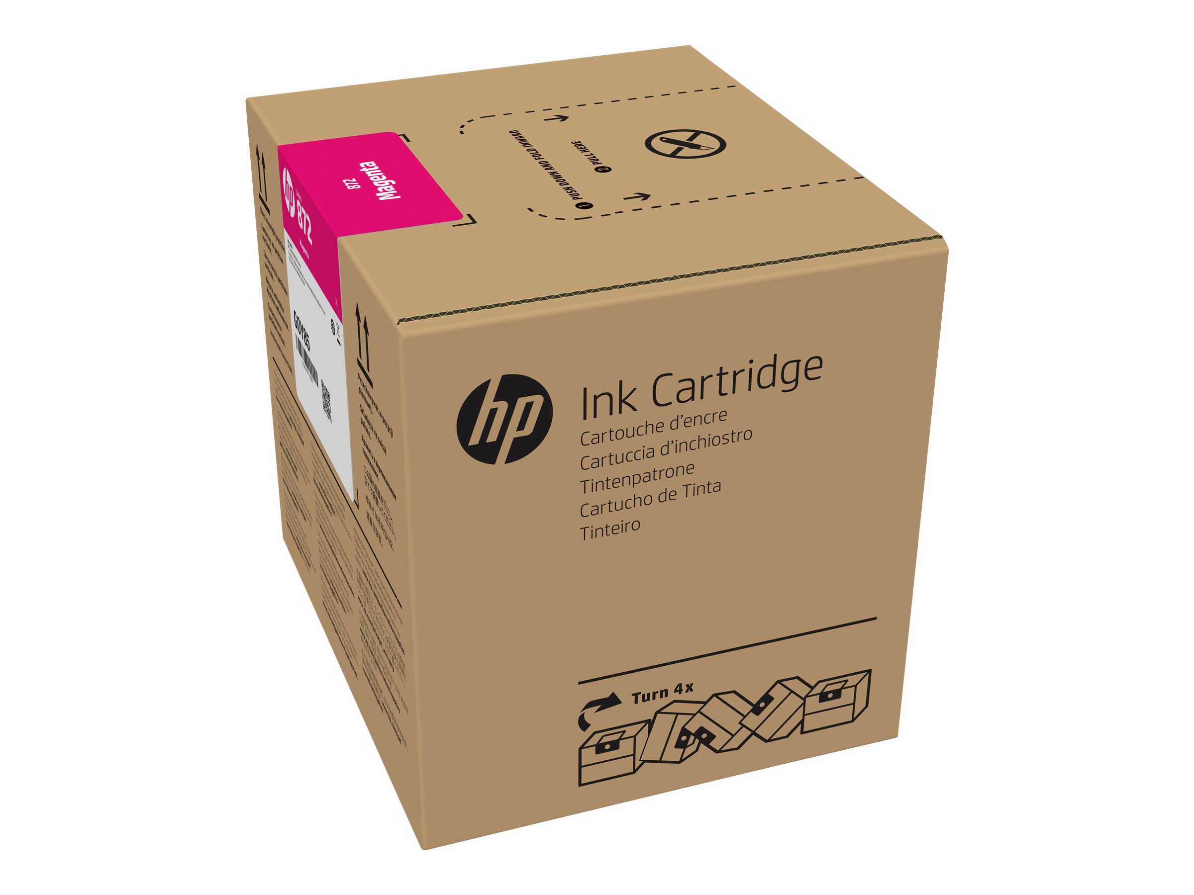 HP Cartucho de tinta Latex 872 magenta de 3 litros