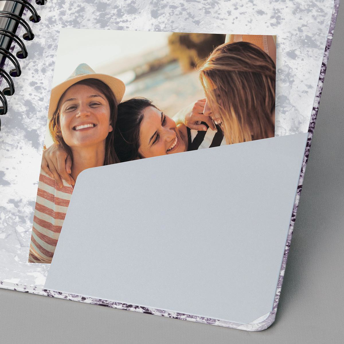 Sigel Notizbuch JolieViolet Marble 120 Seiten Hardcover violett-weier Marmorprint - A5