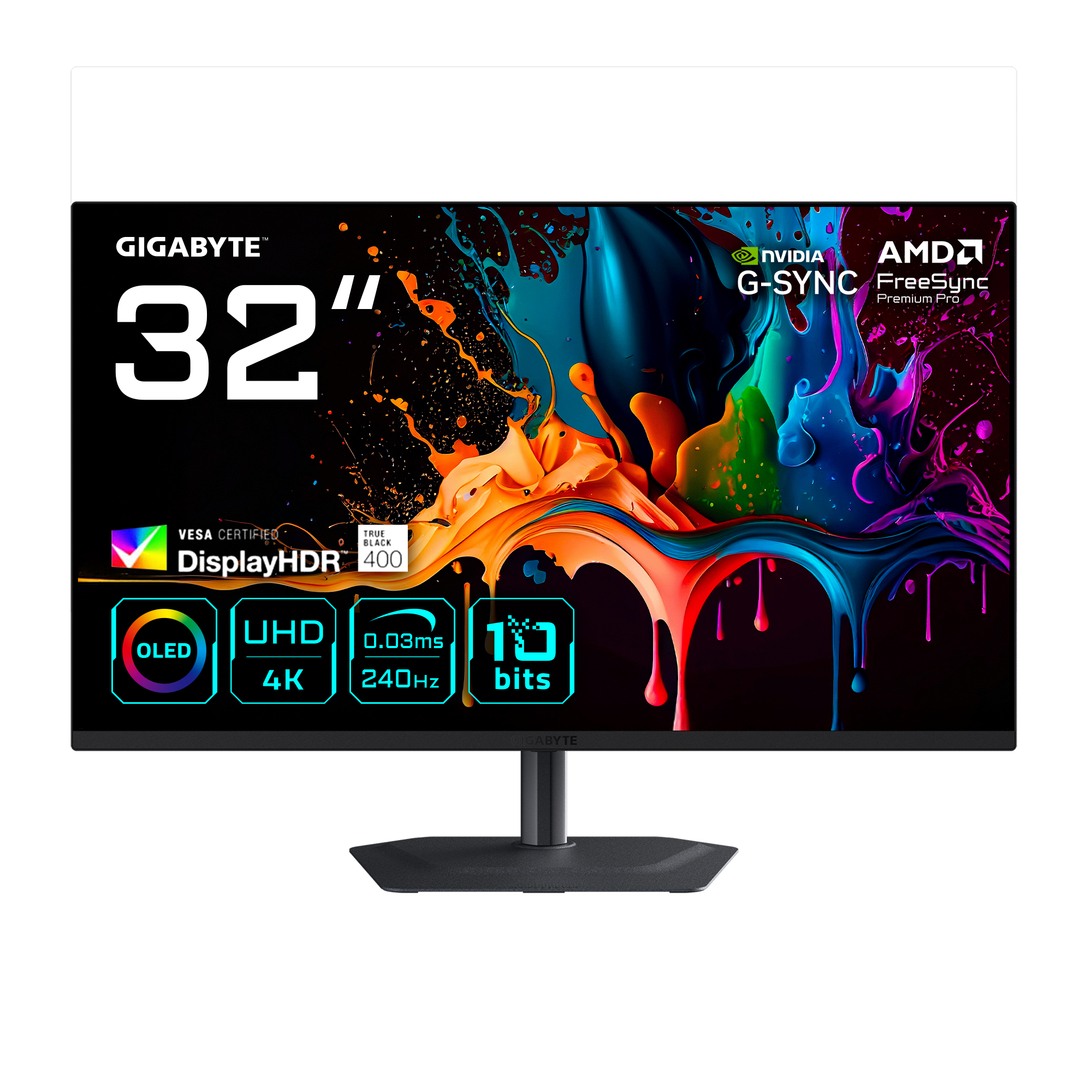 Gigabyte MO32U2 - OLED-Monitor - Gaming - USB - 81.3 cm (32)