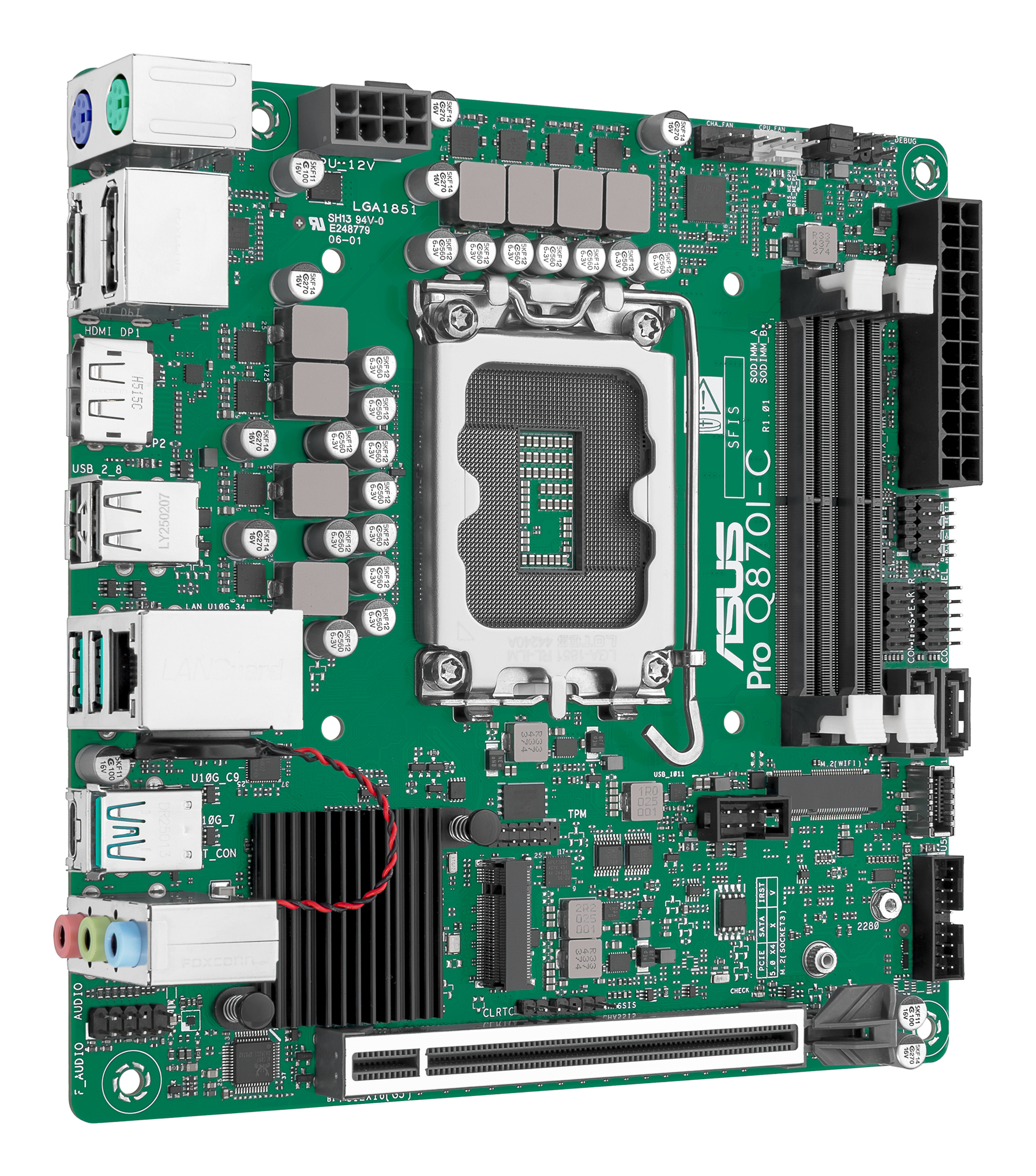 ASUS PRO Q870I-C-CSM Intel Q870 LGA 1851 (Socket V1) mini ITX