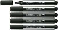 STABILO Pen 68 MAX rotulador Negro 5 pieza(s)
