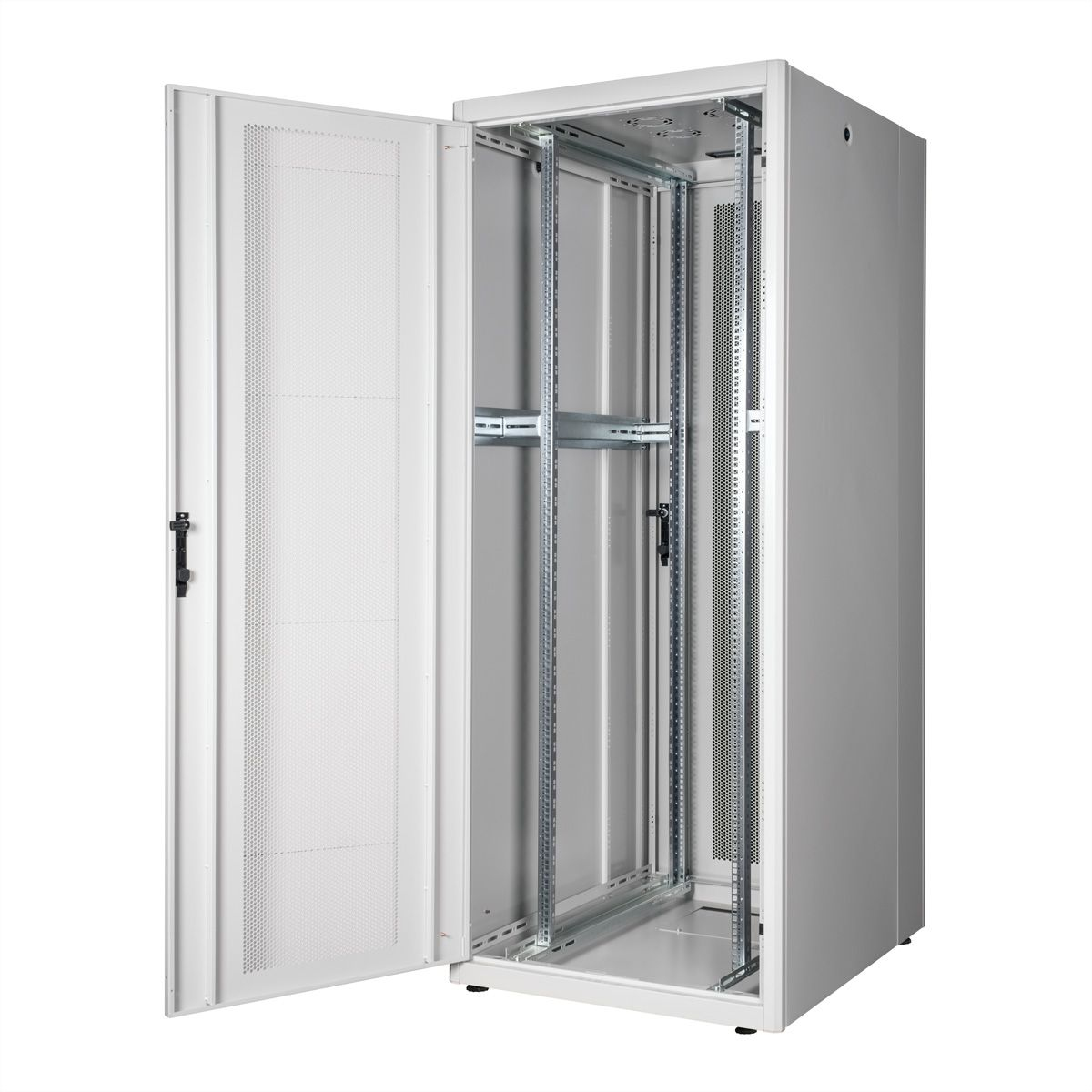 ROLINE Basic - Schrank Netzwerkschrank - perforierte T�r, 800x1000 BxT - RAL 7035, Hellgrau - 42HE - 48.3 cm (19)