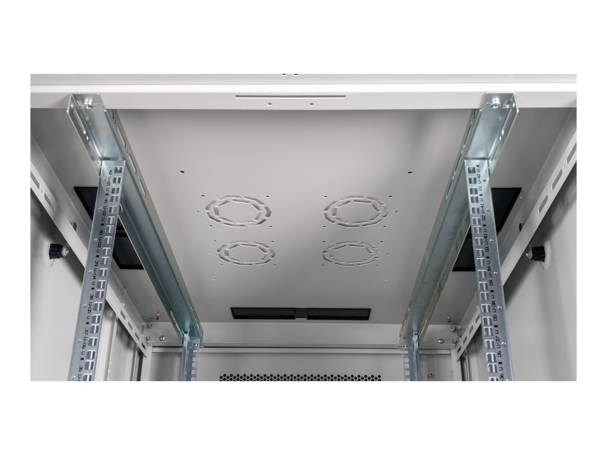 ROLINE Basic - Schrank Netzwerkschrank - perforierte T�r, 800x1000 BxT - RAL 7035, Hellgrau - 42HE - 48.3 cm (19)