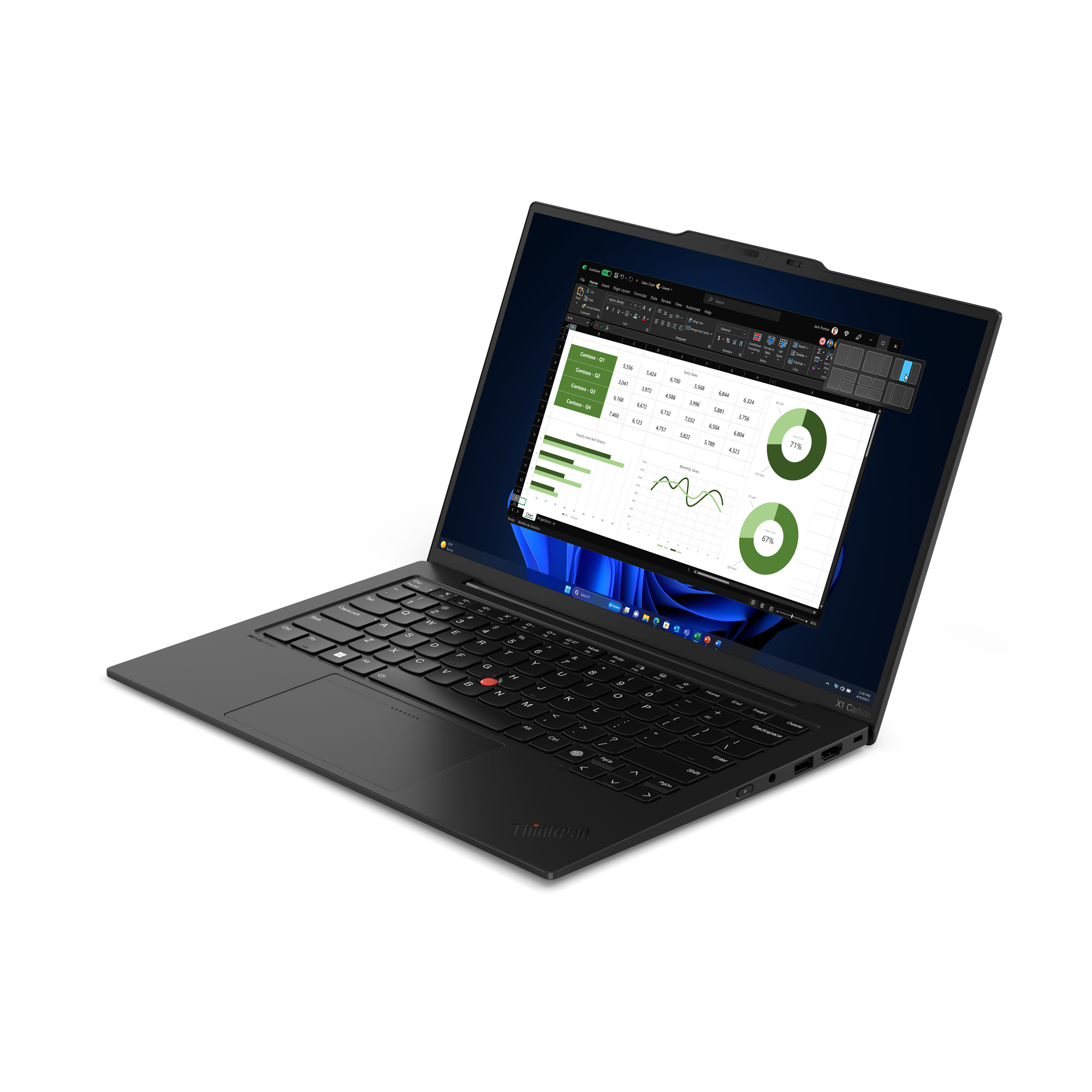 Lenovo ThinkPad X1 Carbon Intel Core Ultra 5 125U Computer portatile 35,6 cm (14) WUXGA 32 GB LPDDR5x-SDRAM 1 TB SSD Wi-Fi 6E (802.11ax) Windows 11 Pro Nero