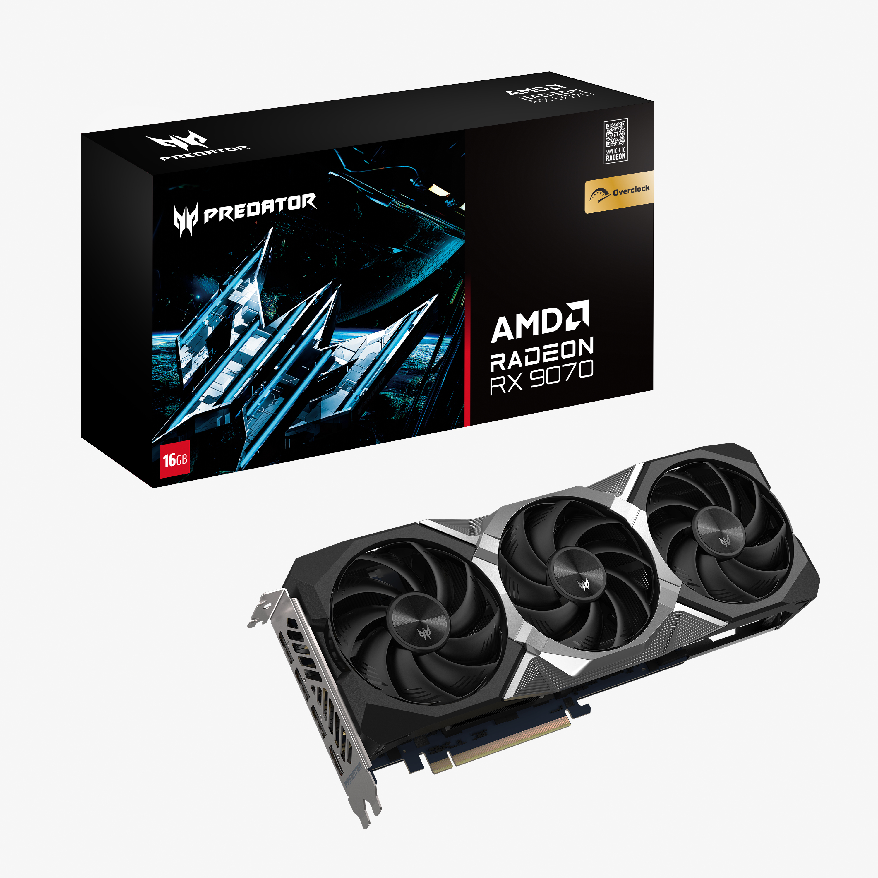 Acer VGA Acer Predator BiFrost AMD RX 9070 16G OC - PCI - 16.384 MB