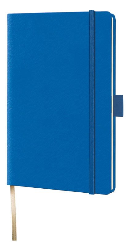 Lediberg Notizbuch Tucson ca. DIN A6 kariert blau Hardcover 192 Seiten - A6