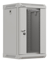 Lanberg RACK CABINET 10 FOR WALL MOUNTING 9U -300X300 (FLAT PACK) WITH GLAZED DOOR - GREY - Geh�use