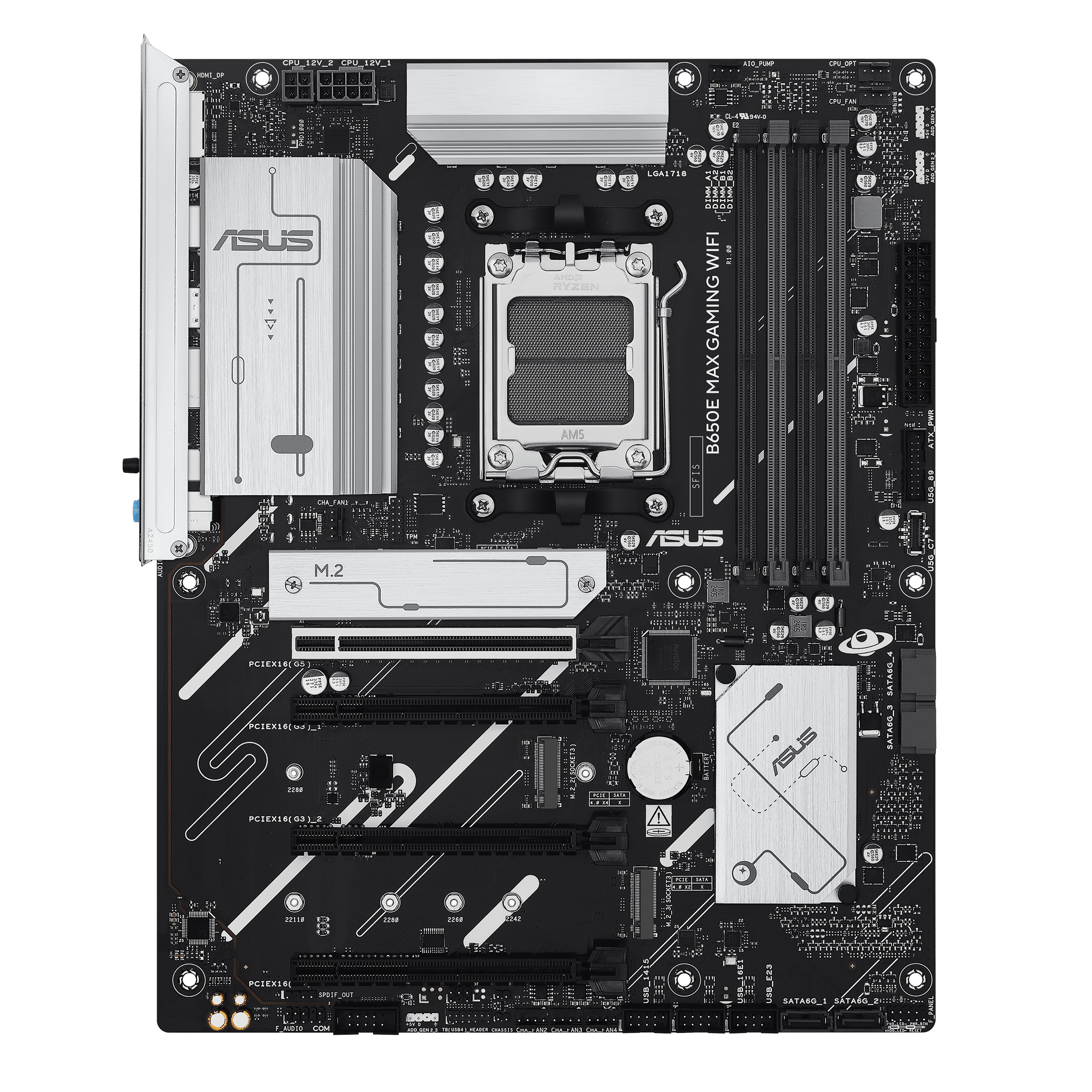 ASUS B650E MAX GAMING WIFI AMD B650 DDR5 ATX motherboard 1xHDMI 1xDP 3xM.2 - Mainboard - ATX