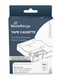 MediaRange MRDY43613 ruban d�tiquette Noir sur blanc D1