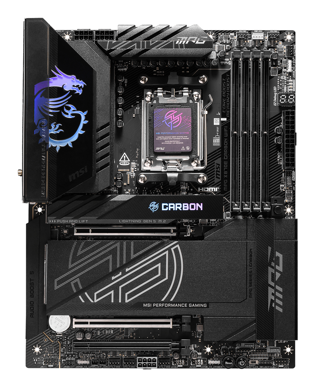 MSI MPG X870E CARBON WIFI - Mainboard - ATX