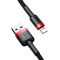 Baseus CALKLF-B19 - Schwarz - Rot - USB A - Lightning - 1 m - Mnnlich - Mnnlich