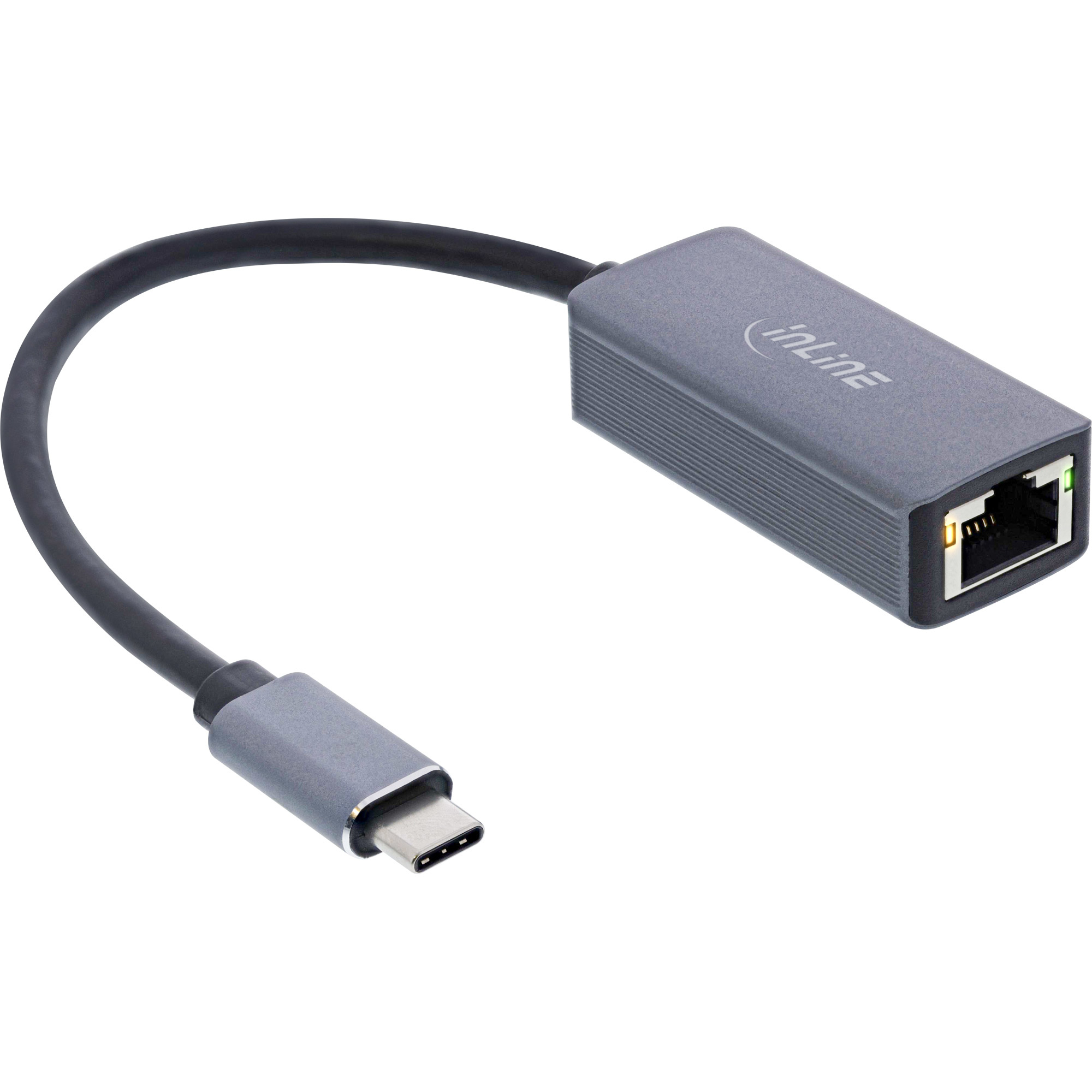 InLine 33380M  InLine Cavo adattatore di rete ethernet da USB 3.2 a 2.5G,  da USB Type-C a RJ45