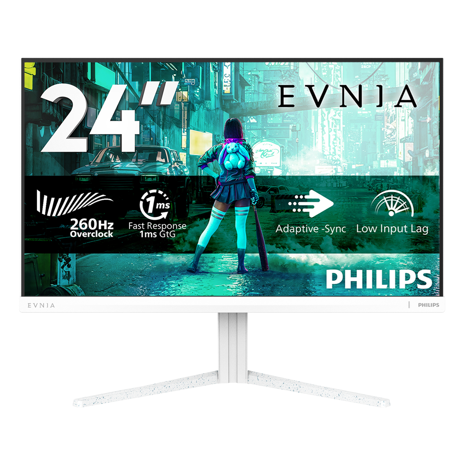 Philips Evnia 3000 24M2N3201PL/00 computer monitor 60.5 cm (23.8) 1920 x 1080 pixels Full HD LCD White