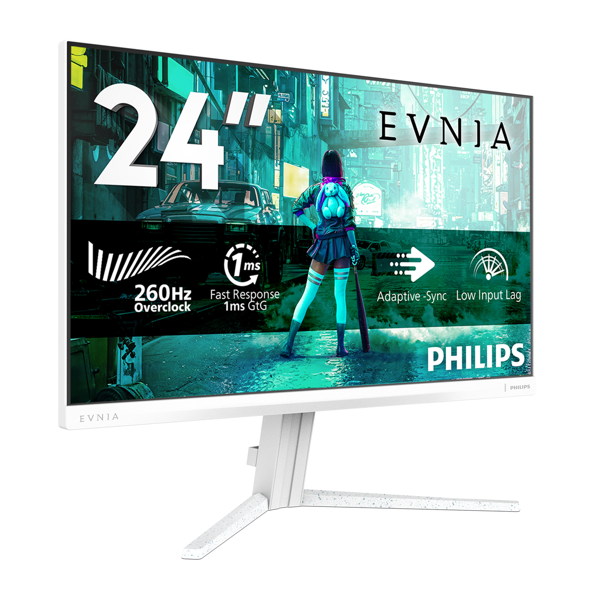 Philips Evnia 3000 24M2N3201PL/00 Monitor PC 60,5 cm (23.8) 1920 x 1080 Pixel Full HD LCD Bianco