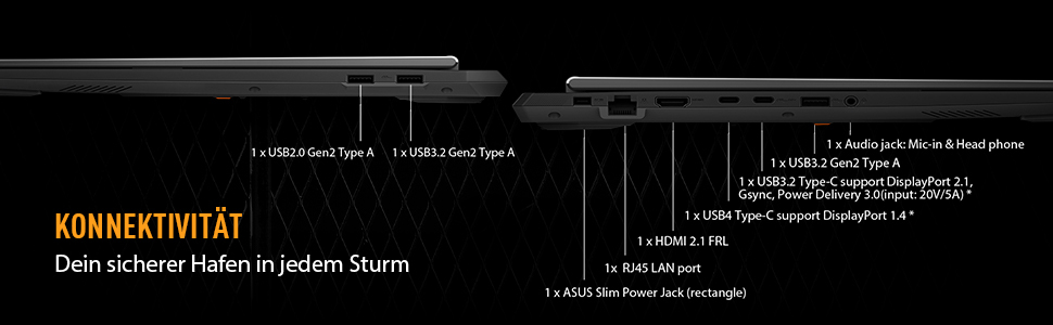 ASUS TUF Gaming A16 FA608UM-RV137W 16 WUXGA R7-260 16GB/1TB RTX5060 Win11 - AMD Ryzen 7 260 Prozessor