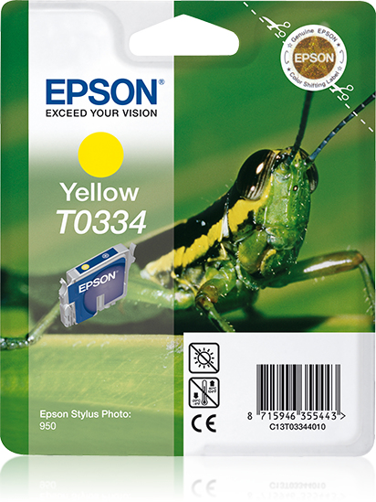 Epson Grasshopper Singlepack Yellow T0334