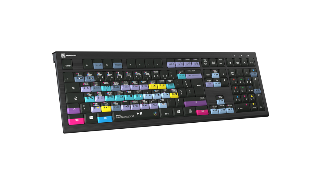 Logickeyboard ASTRA 2 keyboard USB AZERTY English Black