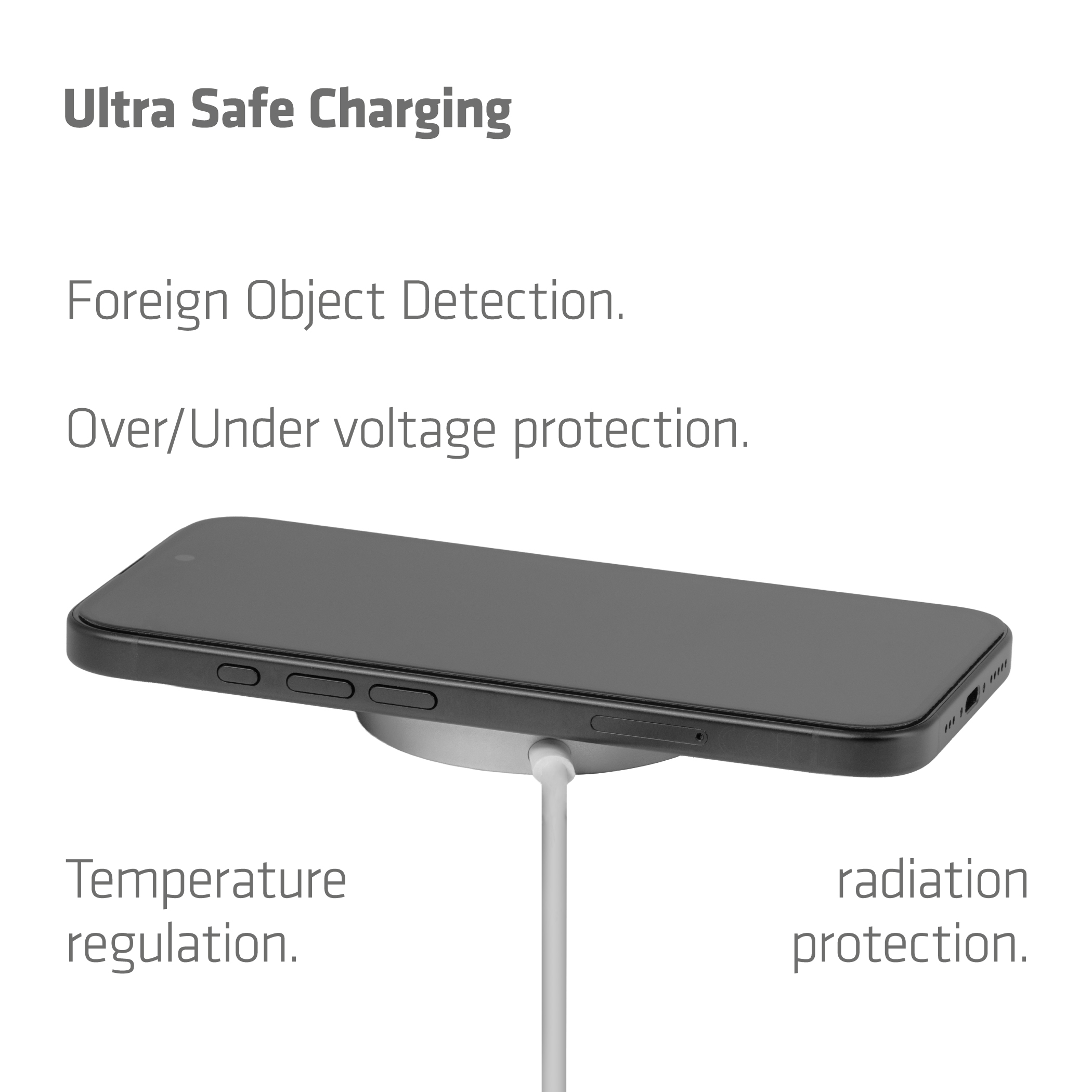 CLUB3D CAC-3026 Qi2 25W Wireless Charger White Qi 2.2 MagSafe Compatible Magnetic Pad