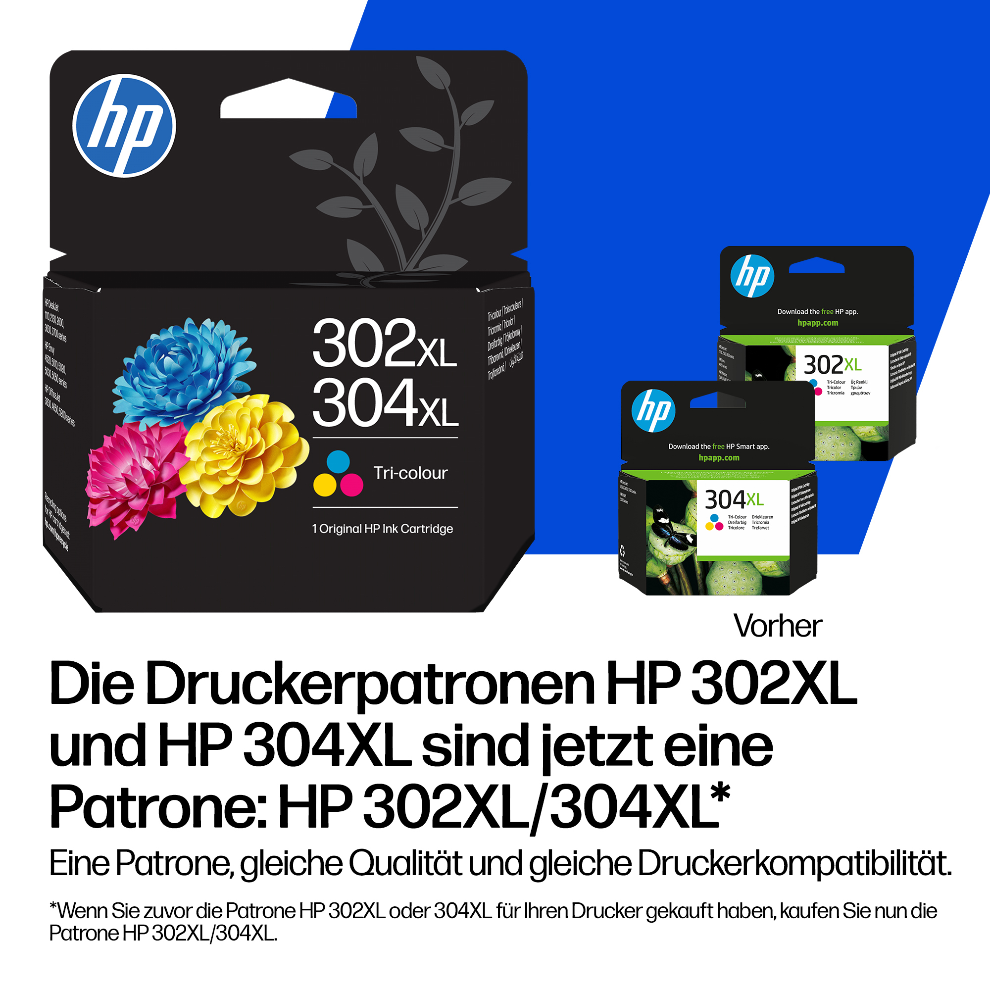 HP 302/304 - 2 ml - pigmentiertes Schwarz - original