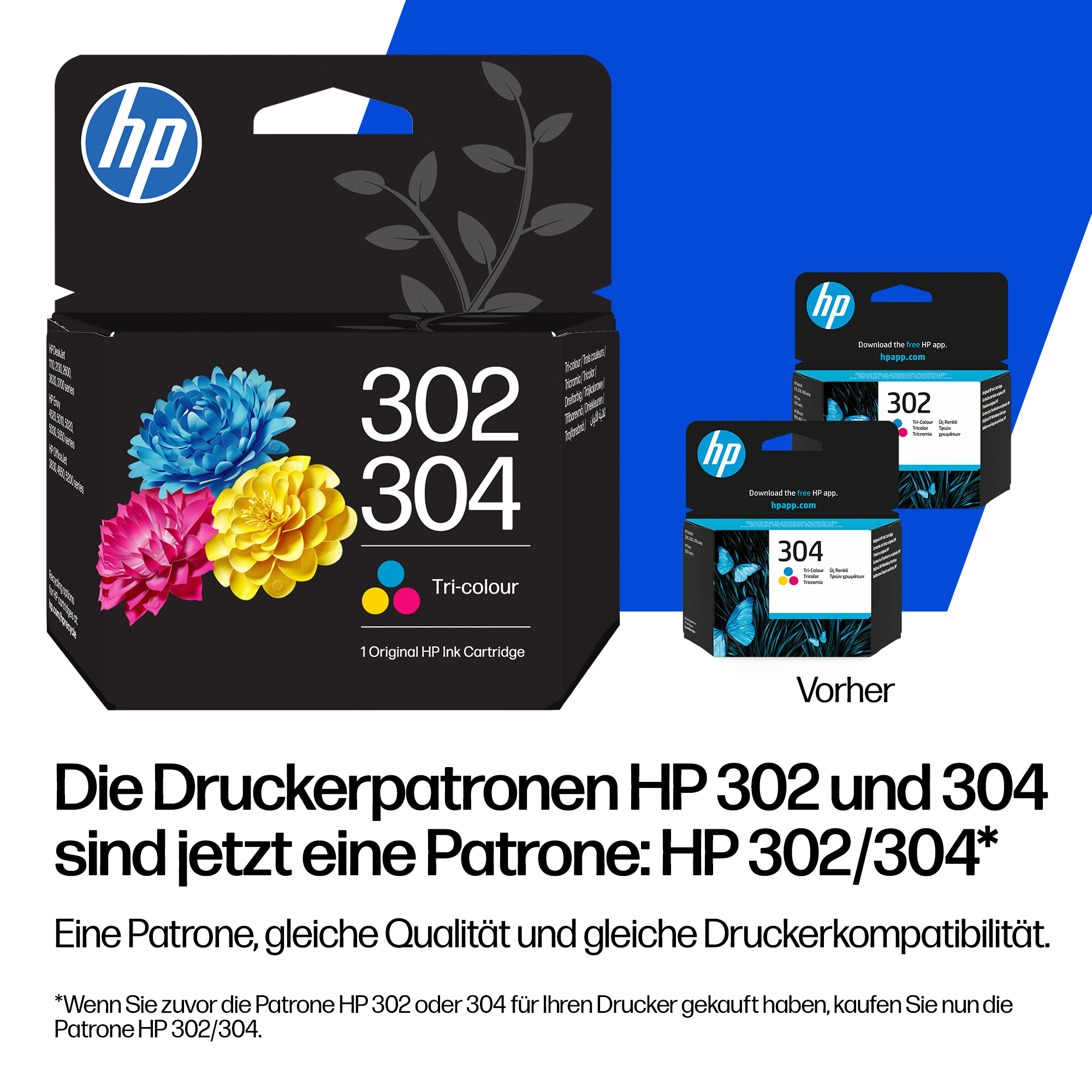 HP 302/304 - 2 ml - pigmentiertes Schwarz - original