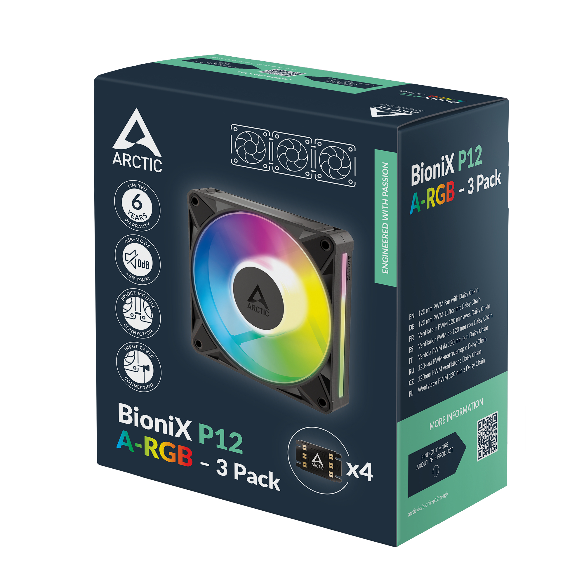 Arctic BioniX P12 A-RGB 3 pack retail