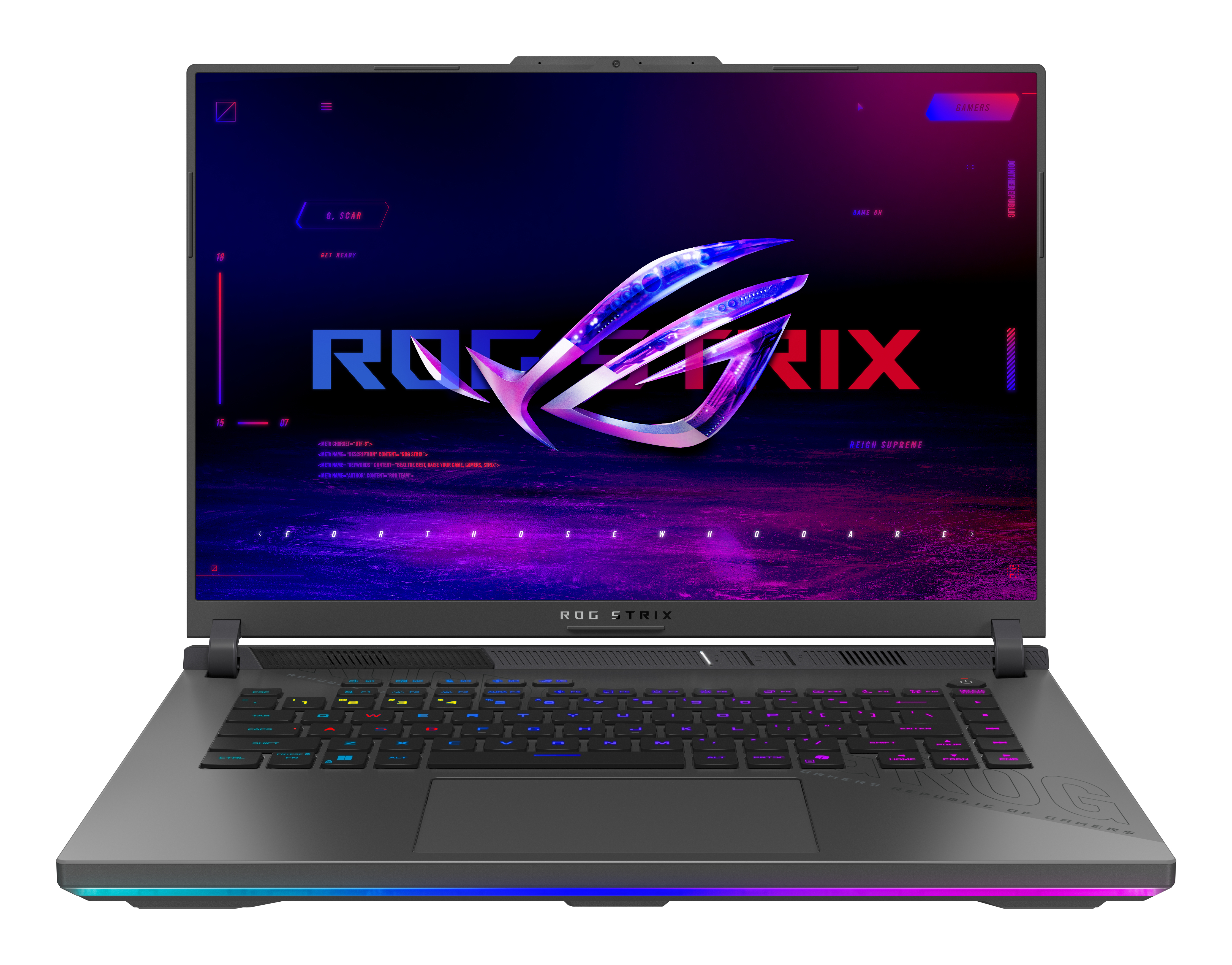 ASUS ROG Strix G16 G614PP-RV030W AMD Ryzen 9 8940HX Port�til 40,6 cm (16) WUXGA 32 GB DDR5-SDRAM 1 TB SSD NVIDIA GeForce RTX 5070 Wi-Fi 6E (802.11ax) Windows 11 Home Alem�n Gris