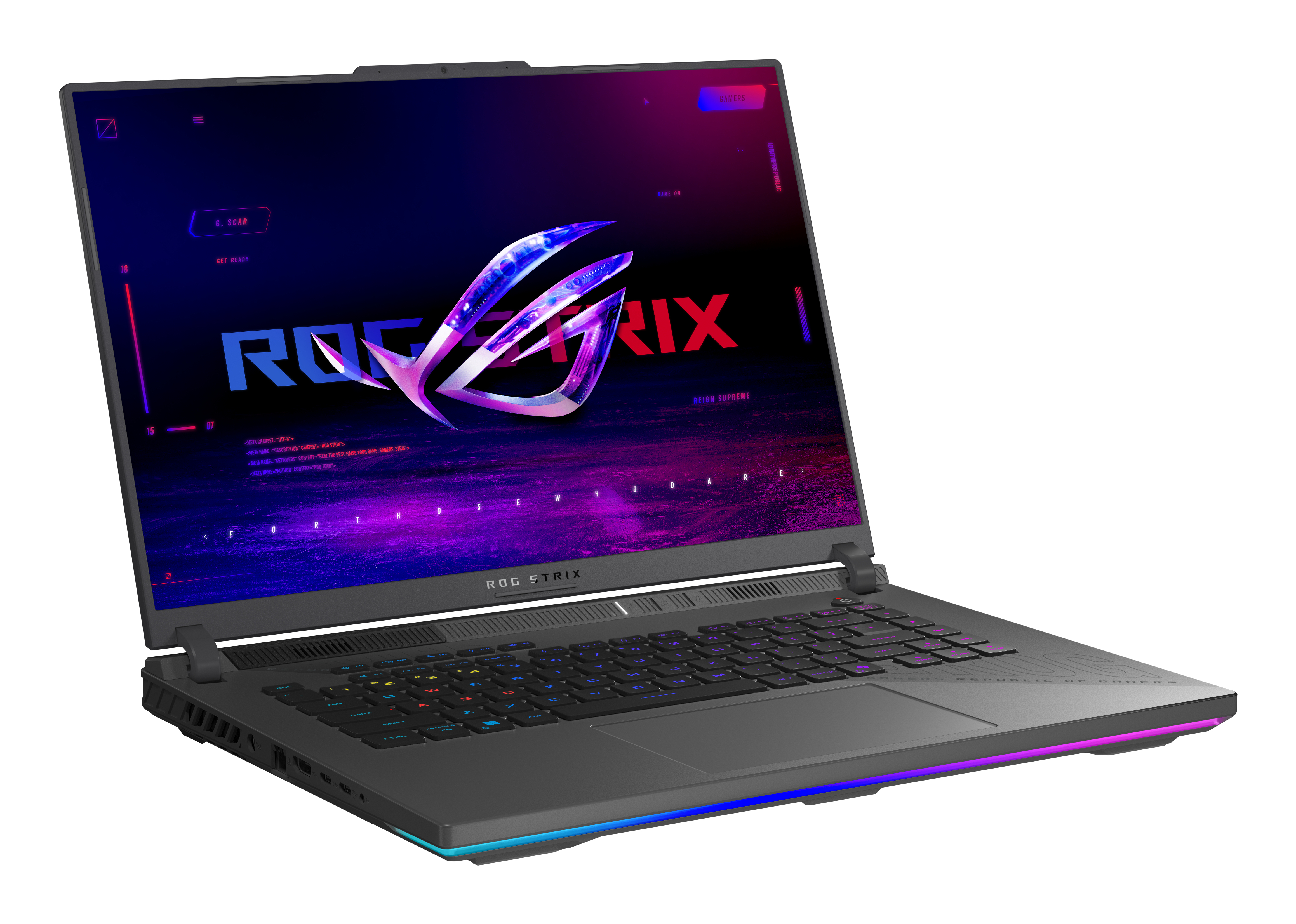 ASUS ROG Strix G16 G614PP-RV030W AMD Ryzen 9 8940HX Port�til 40,6 cm (16) WUXGA 32 GB DDR5-SDRAM 1 TB SSD NVIDIA GeForce RTX 5070 Wi-Fi 6E (802.11ax) Windows 11 Home Alem�n Gris