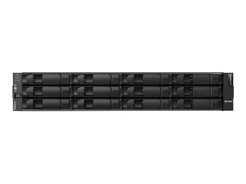 Lenovo ThinkSystem DE2000H Hybrid 2U12 LFF controller enclosure - Festplatten-Array - 12 Schchte (SAS-3)