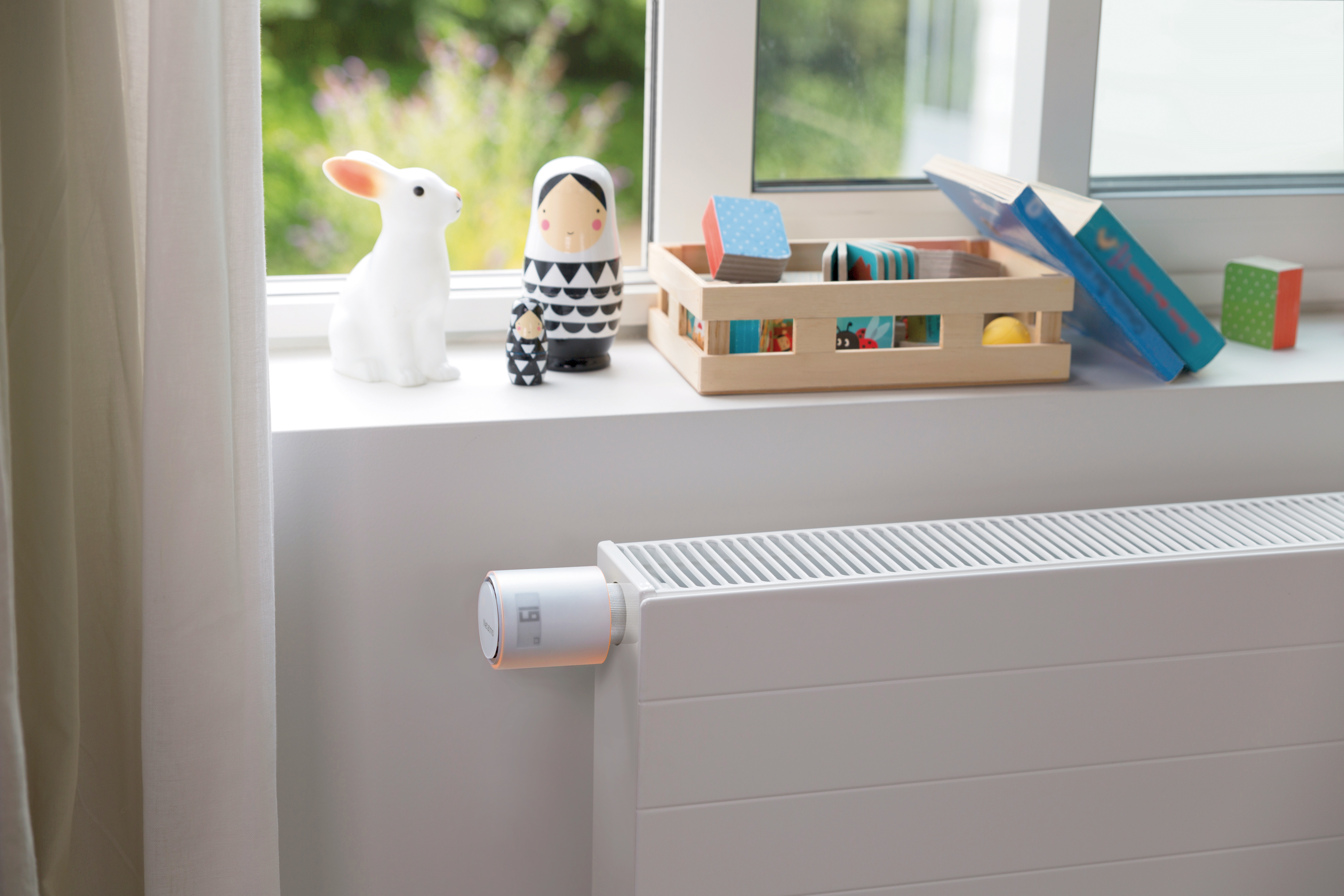 Netatmo Set 3 Valvole Termostatiche Intelligenti Aggiuntive per il Termostato Intelligente e per il Kit di base per riscaldamento centralizzato