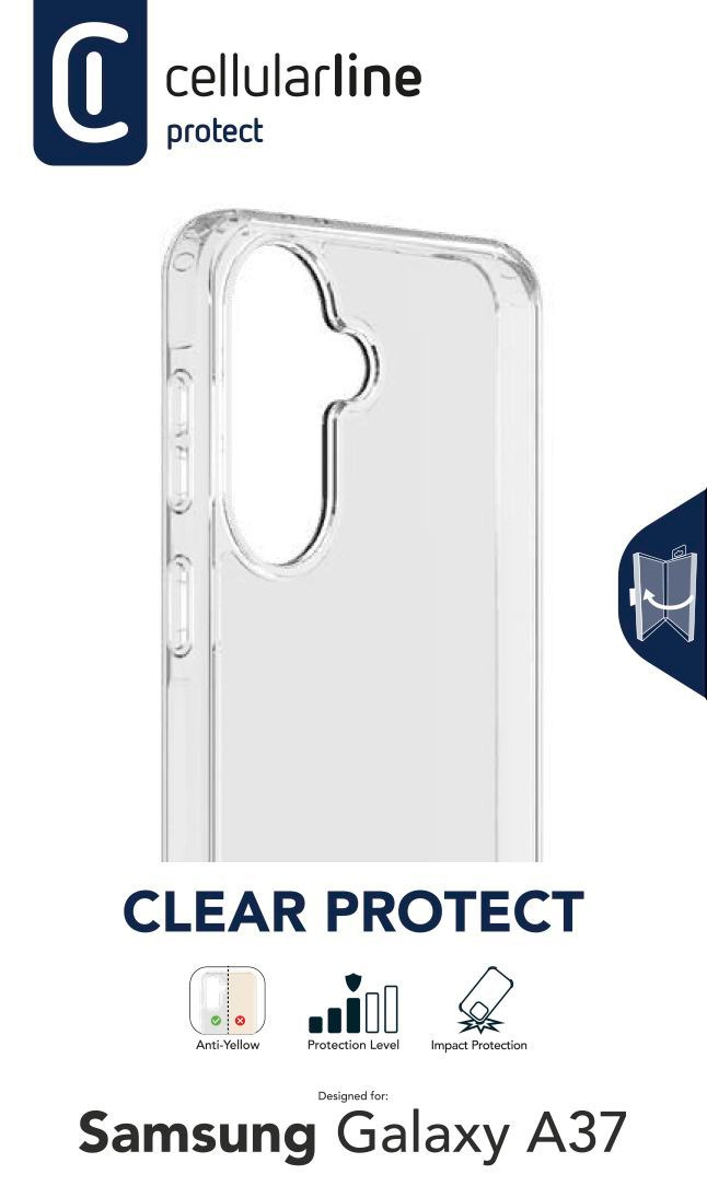 Cellularline Clear Strong Case f�r Samsung A37 5G CLEARDUOGALA37T