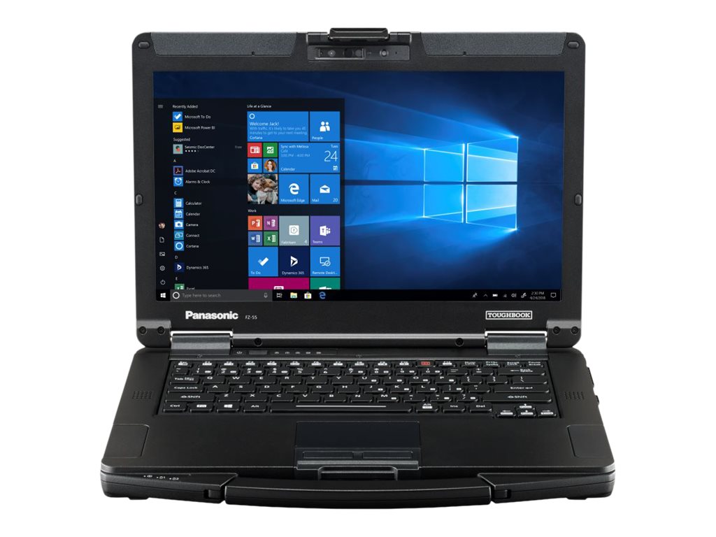 Panasonic Toughbook 55 - Robust - 180�-Scharnierdesign - Intel Core i5 1145G7 / 2.6 GHz - vPro - Win 11 Pro - UHD Graphics - 8 GB RAM - 512 GB SSD TCG Opal Encryption, NVMe - 35.6 cm (14)