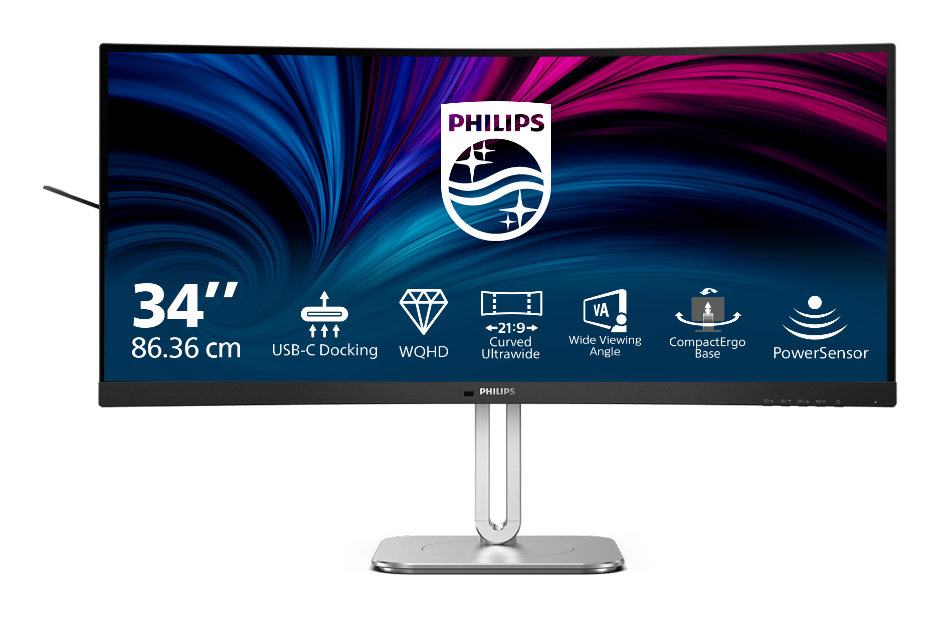 Philips 34B2U5600C - 5000 Series - LED-Monitor - gebogen - USB - 86.36 cm (34)