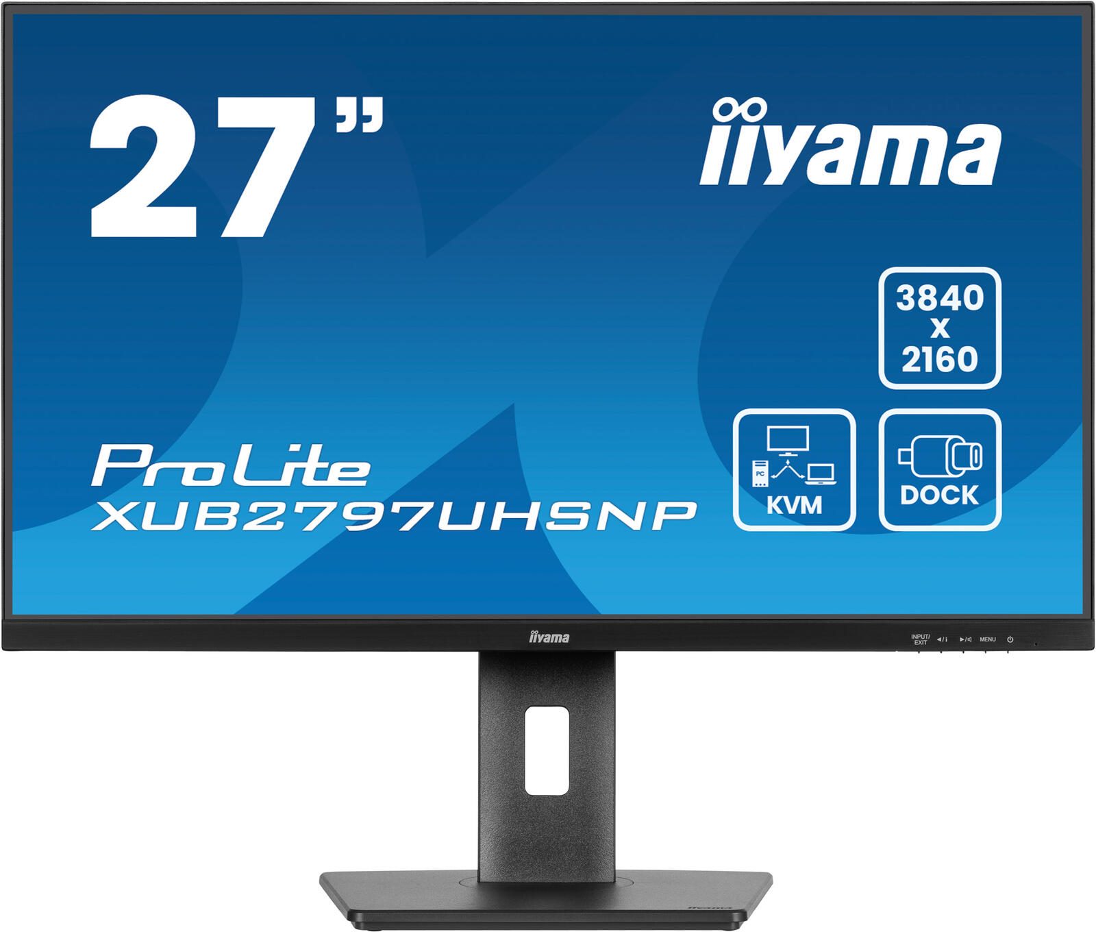 Iiyama 27 IPS LCD USB-C Dock Disp 96W Charging - Flachbildschirm (TFT/LCD) - 27