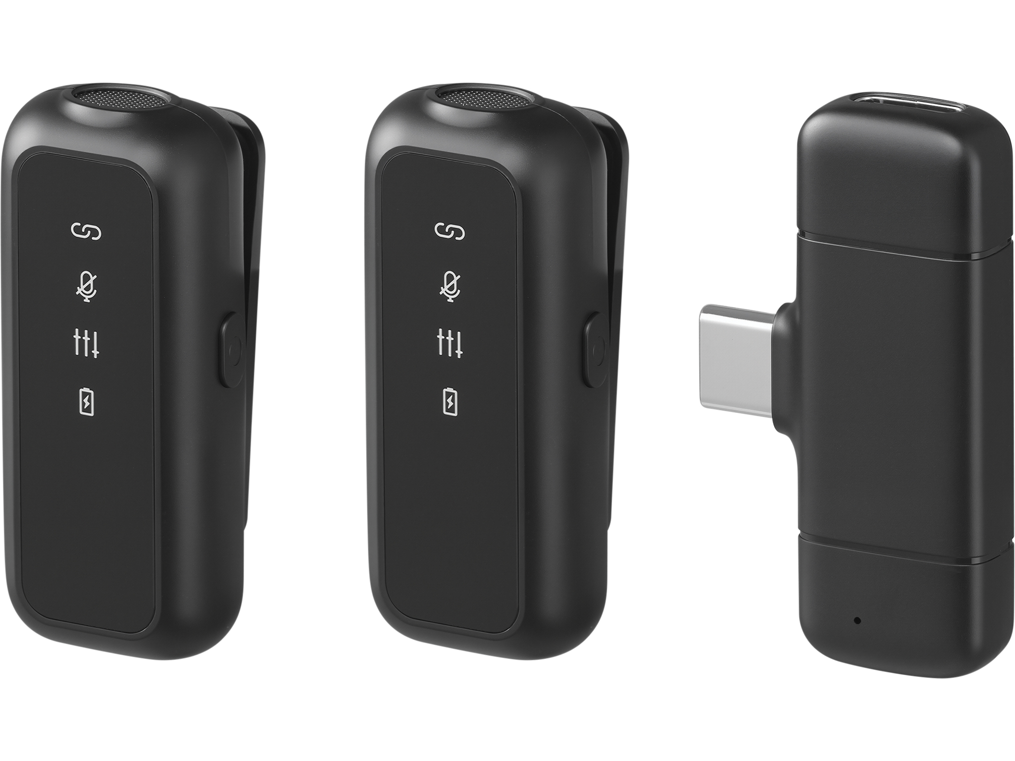 SANDBERG Streamer USB-C Wireless Mic x2 - Mikrofon - 20 KHz
