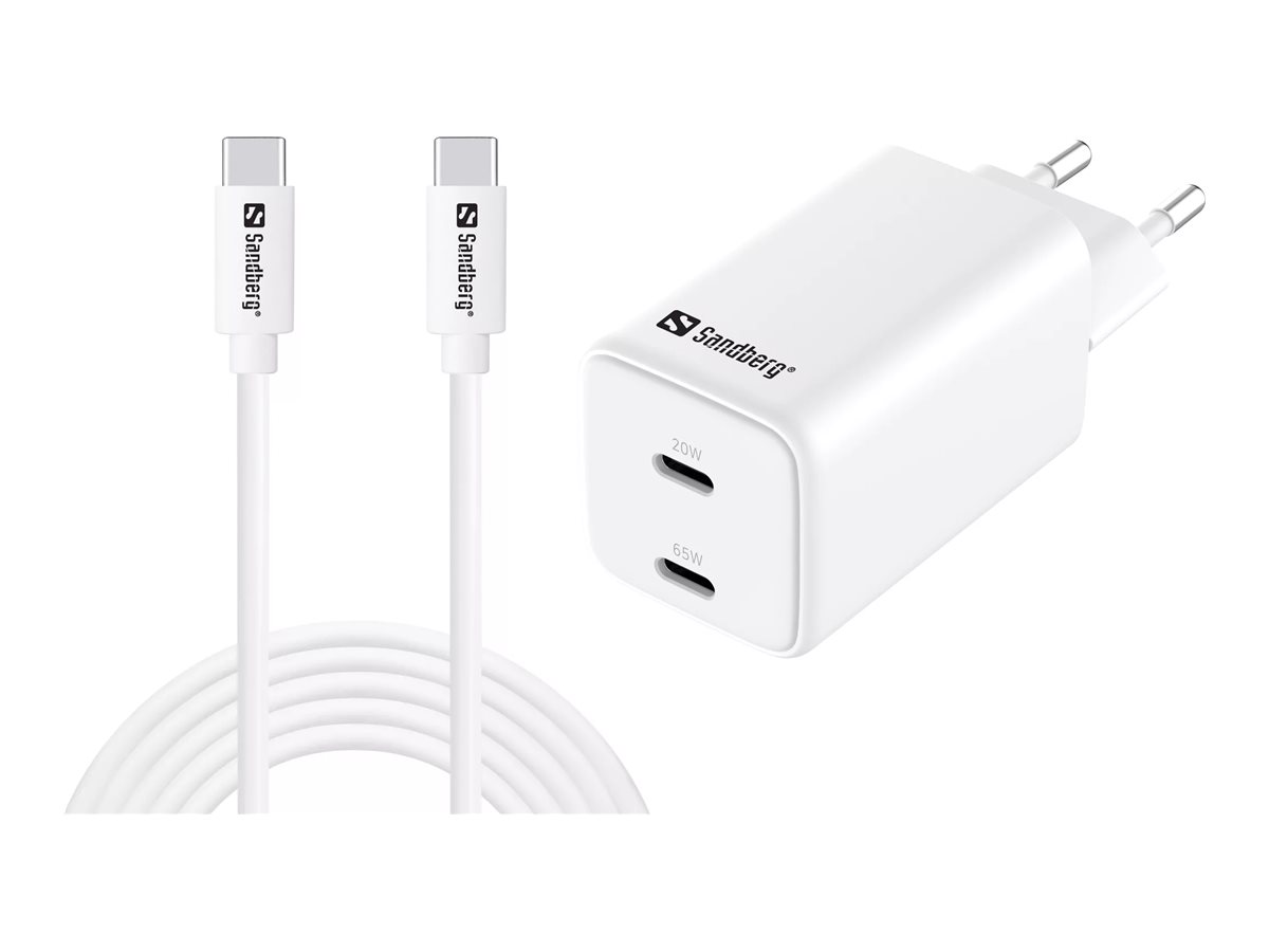 Sandberg AC Charger USB-C PD65W EU 3M