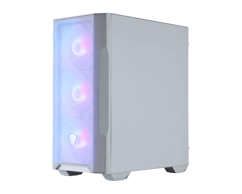 MSI MAG Forge M100R Midi Tower Trasparente, Bianco