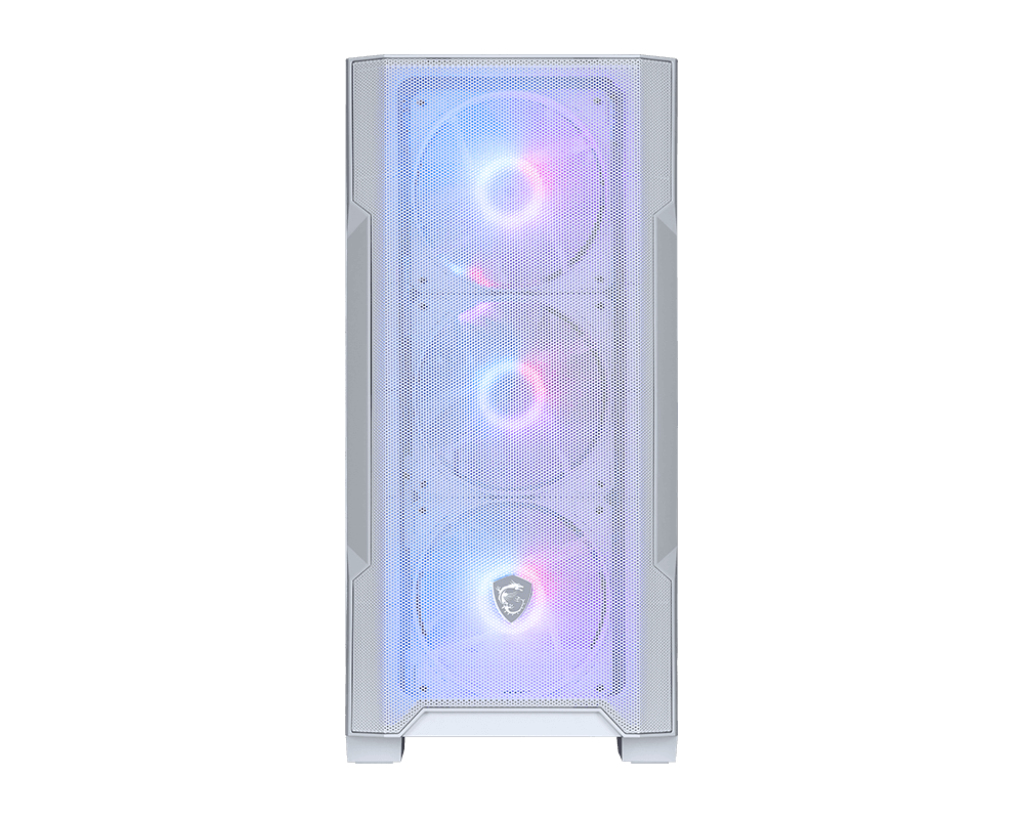 MSI MAG Forge M100R Midi Tower Transparente, Blanco