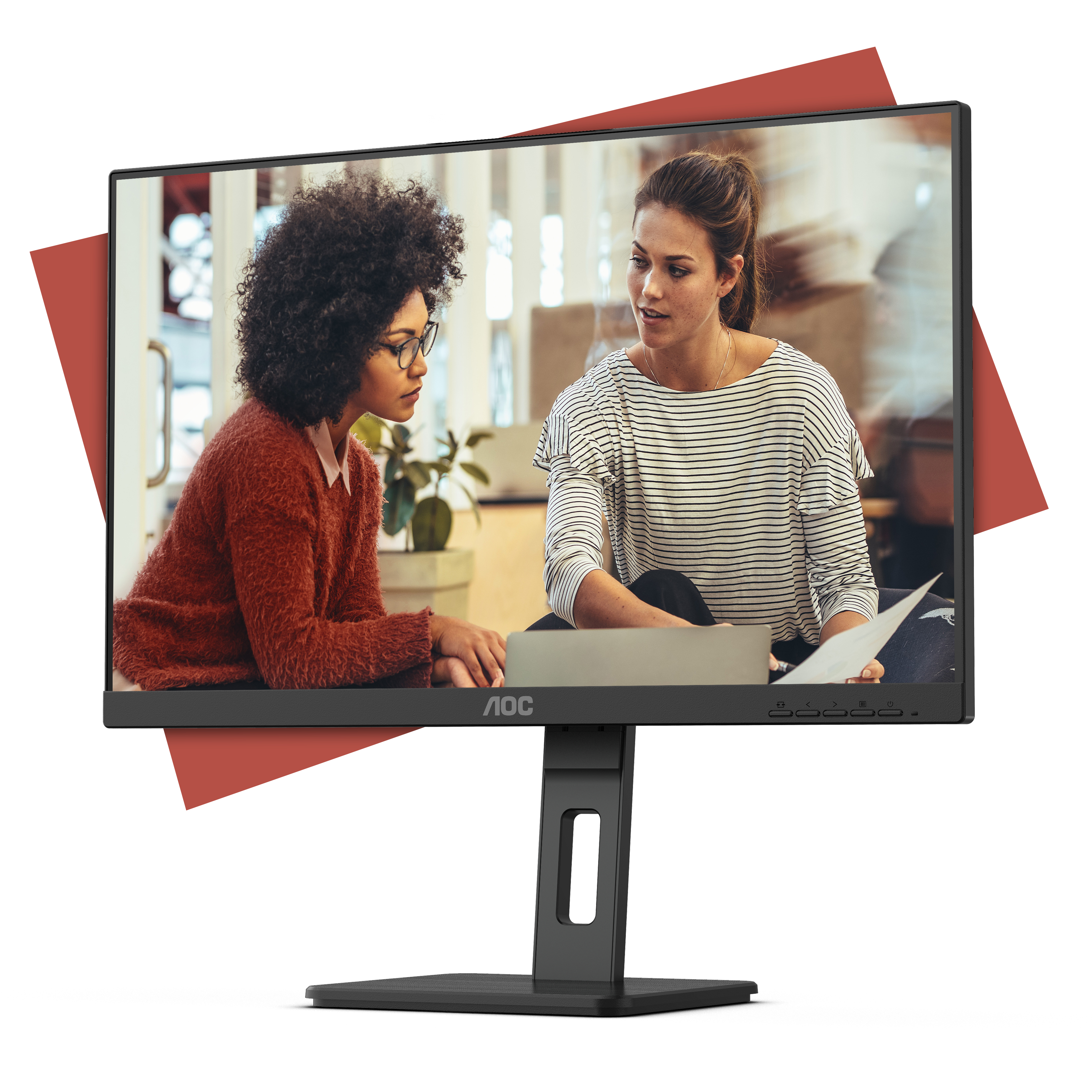 AOC E3 24E3QAF computer monitor 60.5 cm (23.8) 1920 x 1080 pixels Full HD LCD Black