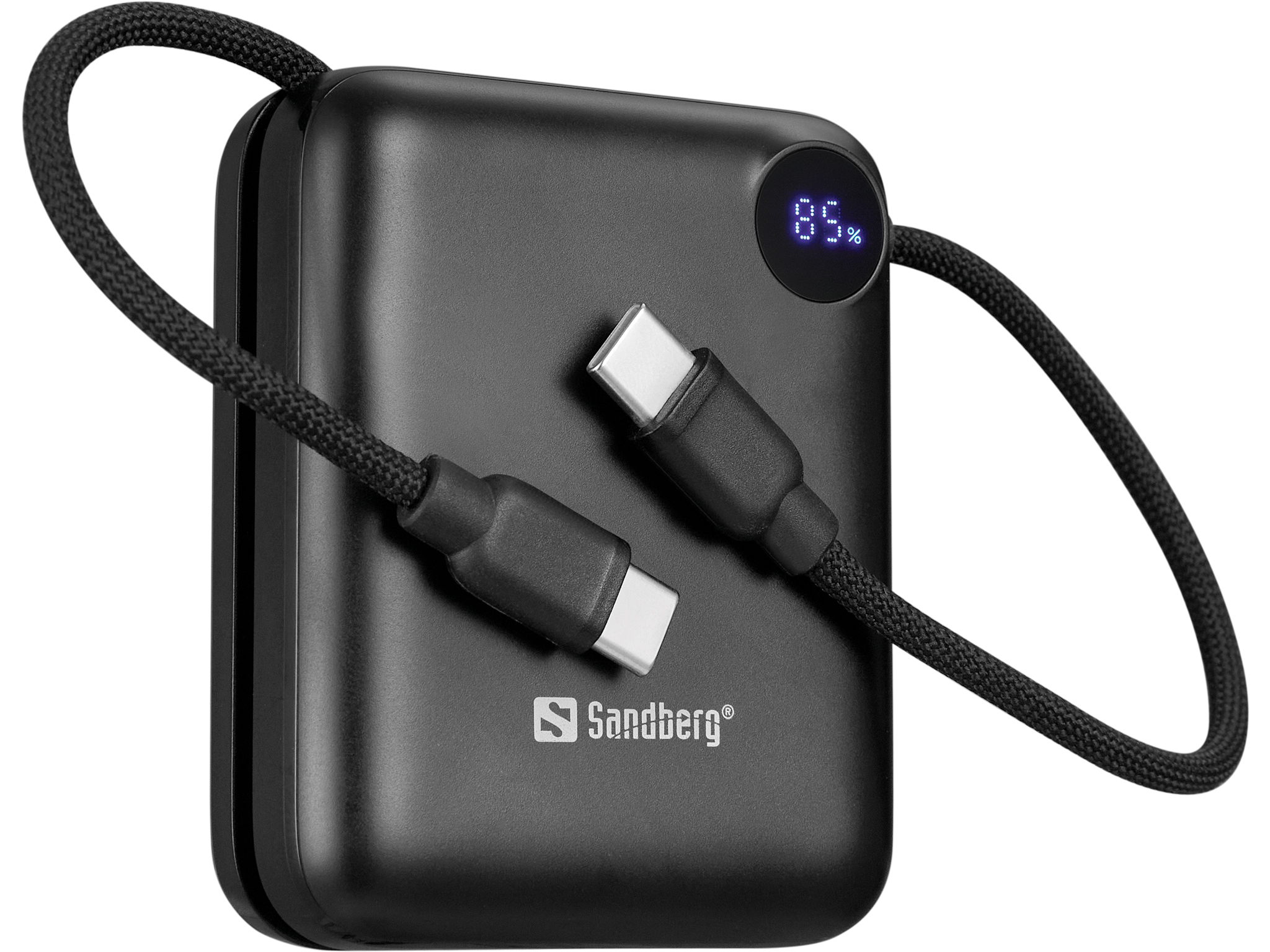 SANDBERG Connect - Powerbank - 10000 mAh - 38.5 Wh - 20 Watt - 3 A - PD 2.0, Power Delivery 3.1, QC 2.0, QC 3.0 - 3 Ausgabeanschlussstellen (24 pin USB-C)