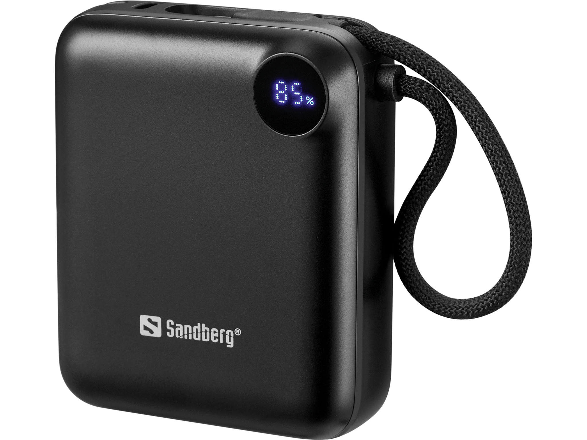 SANDBERG Connect - Powerbank - 10000 mAh - 38.5 Wh - 20 Watt - 3 A - PD 2.0, Power Delivery 3.1, QC 2.0, QC 3.0 - 3 Ausgabeanschlussstellen (24 pin USB-C)