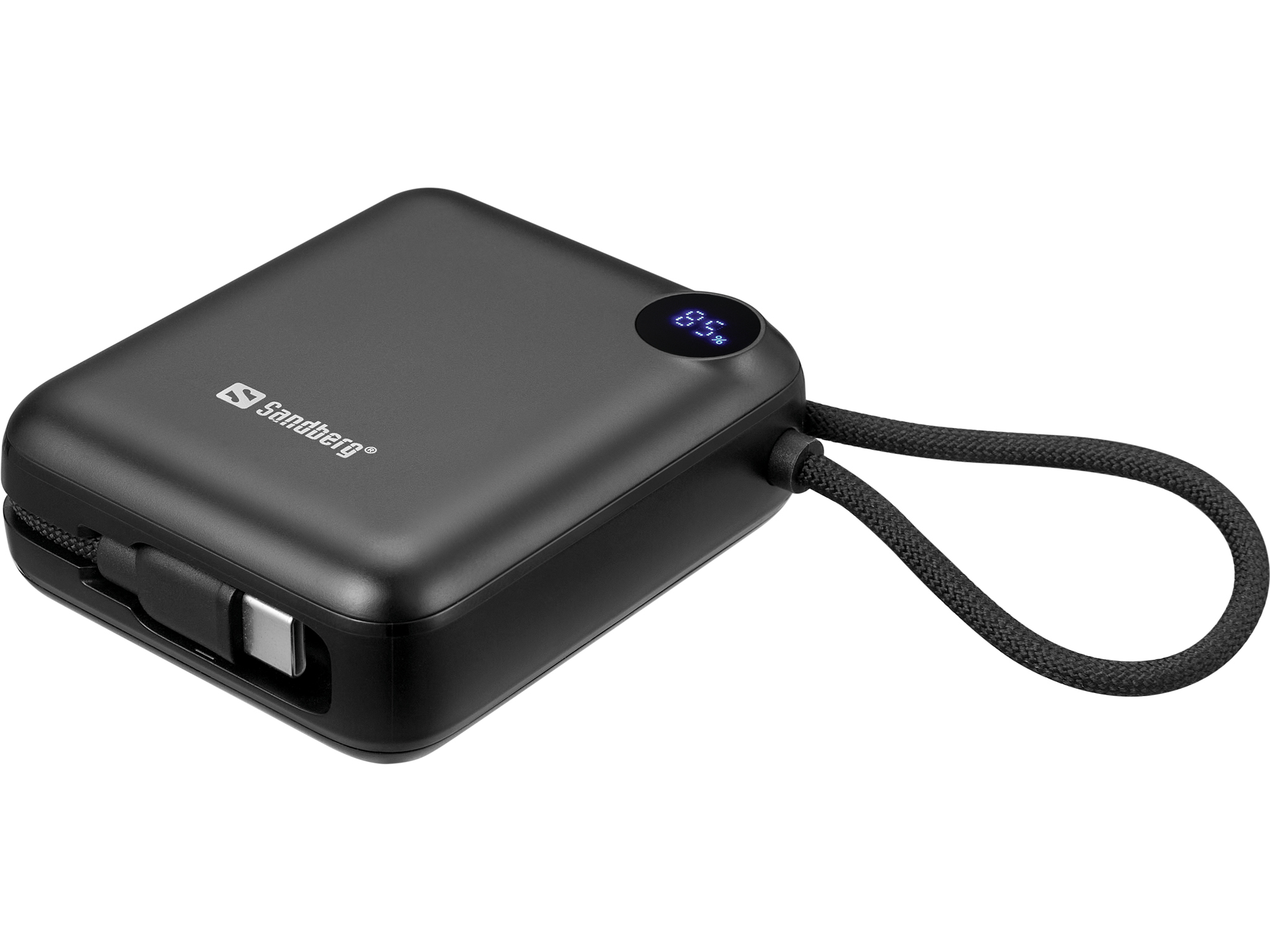 SANDBERG Connect - Powerbank - 10000 mAh - 38.5 Wh - 20 Watt - 3 A - PD 2.0, Power Delivery 3.1, QC 2.0, QC 3.0 - 3 Ausgabeanschlussstellen (24 pin USB-C)