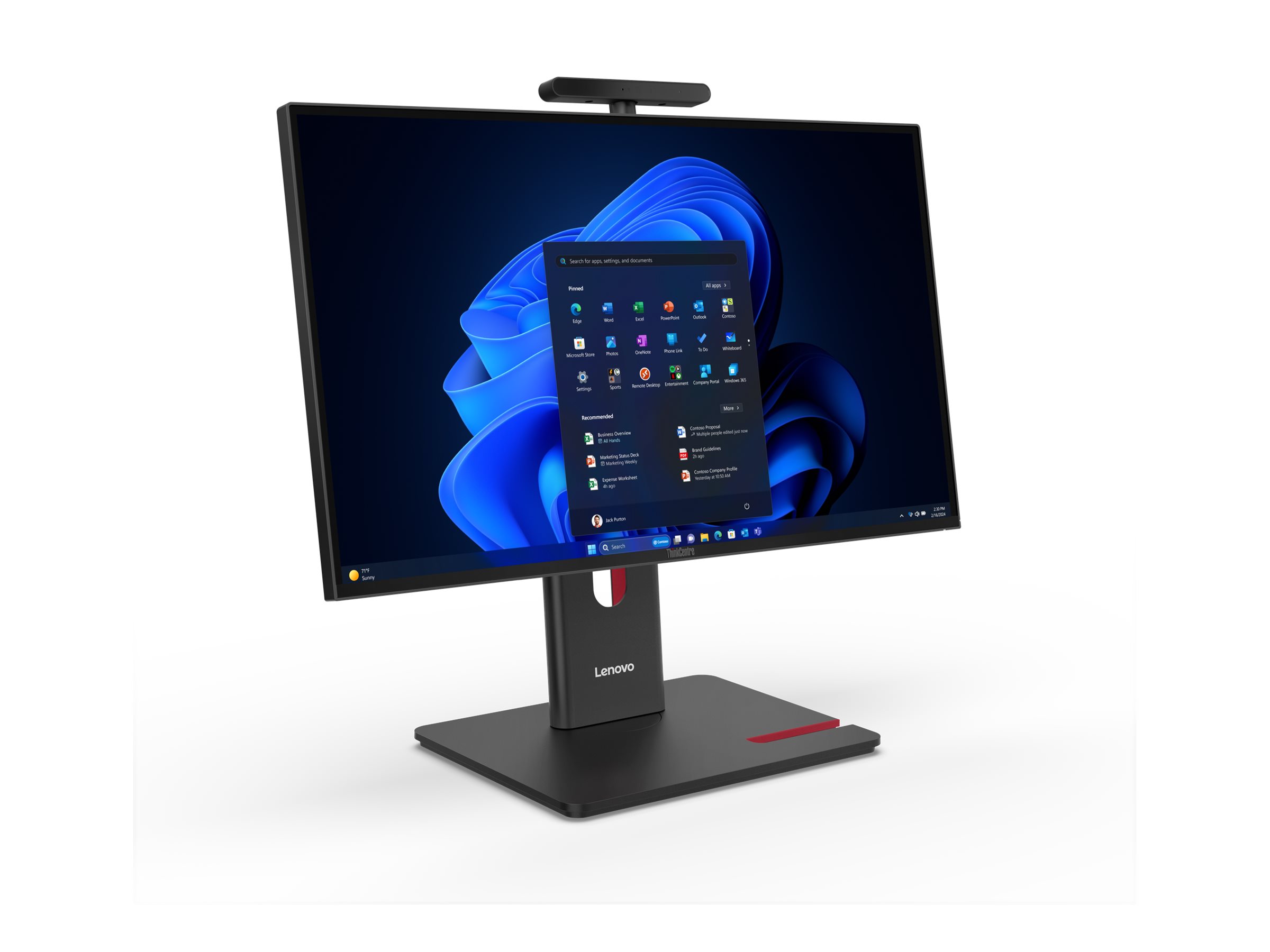 Lenovo ThinkCentre M90a Gen 6 Intel Core Ultra 7 265 60,5 cm (23.8) 1920 x 1080 Pixeles PC todo en uno 16 GB DDR5-SDRAM 512 GB SSD Windows 11 Pro Wi-Fi 6E (802.11ax) Negro
