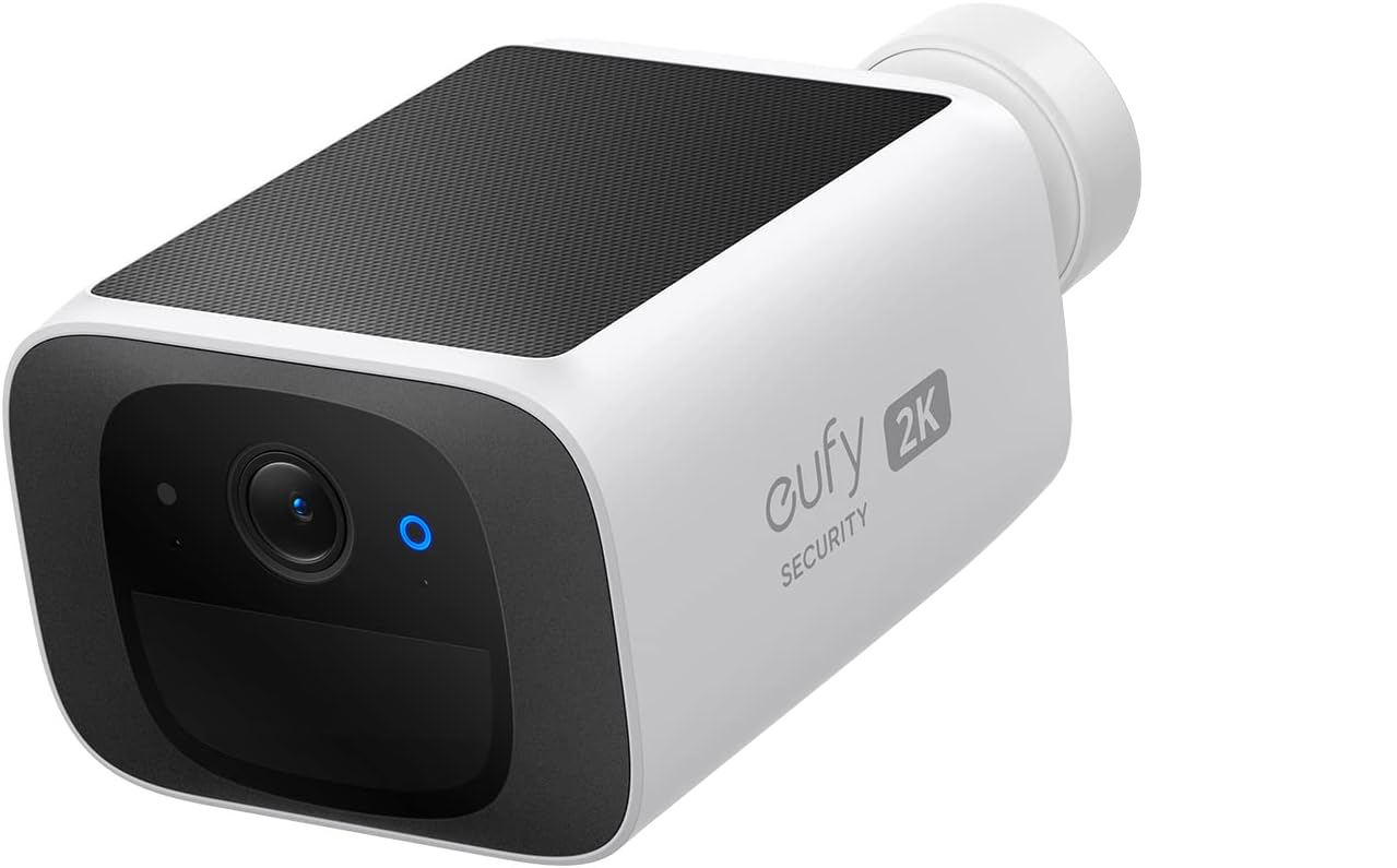 Eufy Security SoloCam S220, Camara vigilancia WiFi Exterior, Camara vigilancia WiFi Exterior Solar,2K resoluci�n, IP67, nessun canone mensile, No se Requiere HomeBase